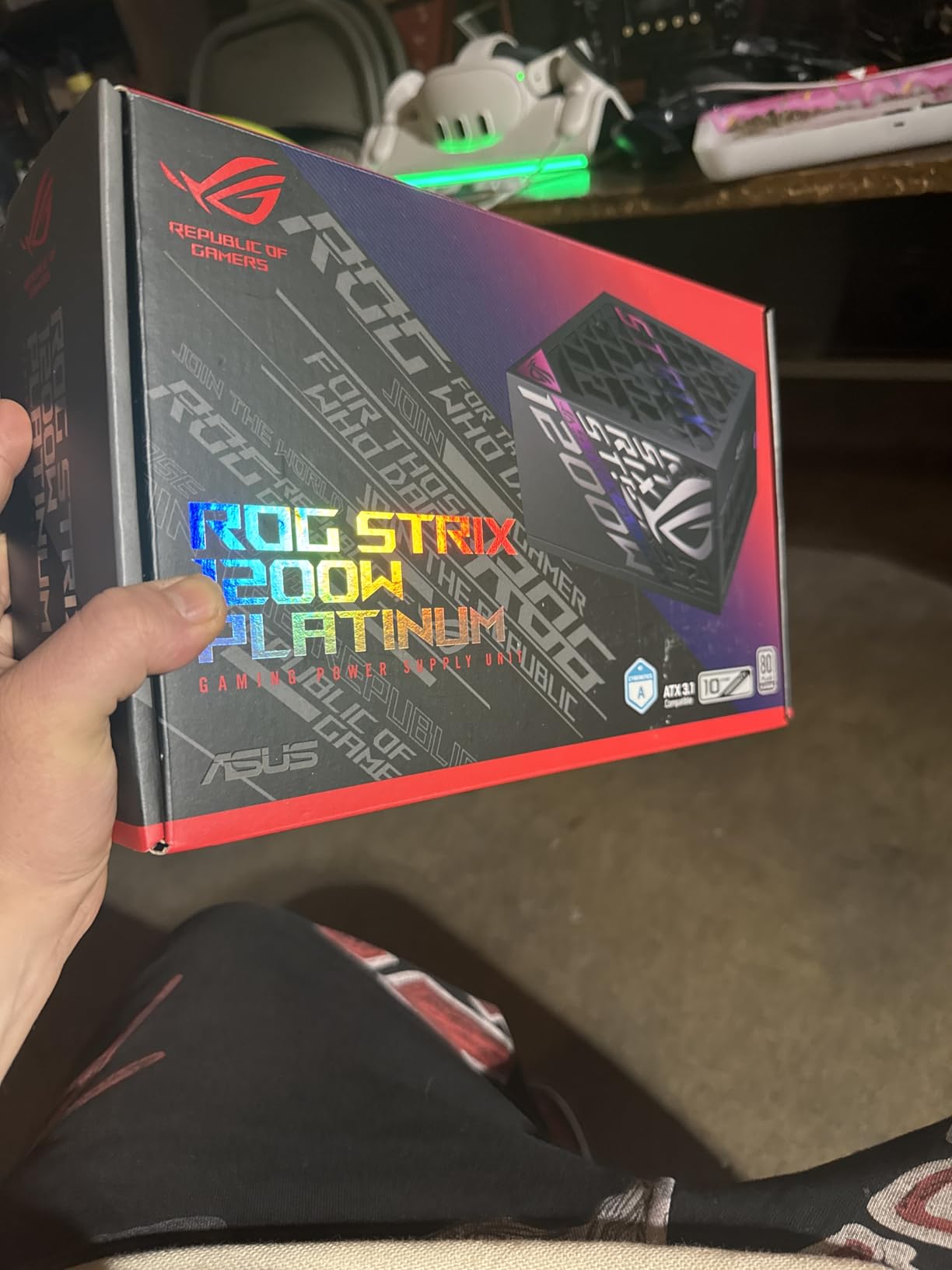 ASUS ROG Strix 1000W Platinum (Fully Modular Power Supply, 80 Plus Platinum Certified, ATX 3.1, Cybenetics Lambda A+, GaN MOSFET, GPU-First Intelligent Voltage Stabilizer, 10-Year Warranty) Customer Review ASUS ROG Strix 1000W Platinum (Fully Modular Power Supply, 80 Plus Platinum Certified, ATX 3.1, Cybenetics Lambda A+, GaN MOSFET, GPU-First Intelligent Voltage Stabilizer, 10-Year Warranty) - Customer Photo 2