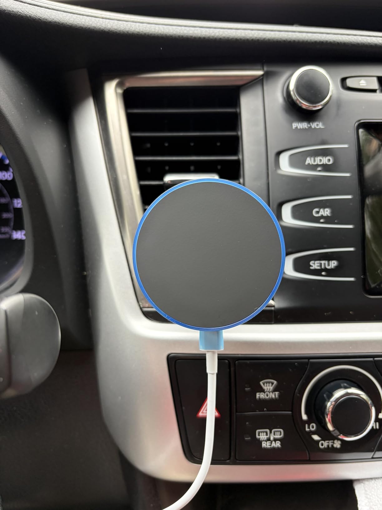 BHHB for iPhone 16 Magsafe Car Mount Charger, [2024 New] 15W 2in1 Magnetic Wireless Car Charger, fits for Magsafe Car Charger, Vent/Dashboard Phone Holder Mount for iPhone 16 15 14 13 12 Series - Customer Photo 1