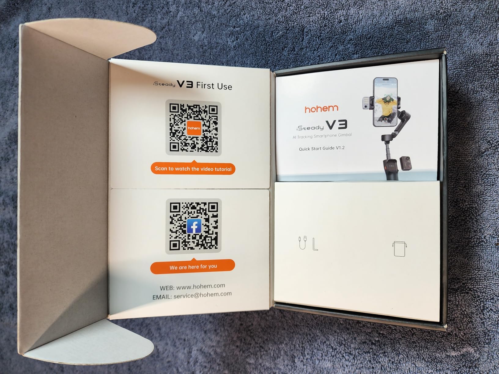 Hohem iSteady V3 Phone Gimbal Stabilizer, Magnetic AI Tracking Sensor with Fill Light, Detachable Remote Control, Built-in Extension Rod and Tripod, Foldable 3-axis Stabilization Gimbal, White Customer Review Hohem iSteady V3 Phone Gimbal Stabilizer, Magnetic AI Tracking Sensor with Fill Light, Detachable Remote Control, Built-in Extension Rod and Tripod, Foldable 3-axis Stabilization Gimbal, White - Customer Photo 2