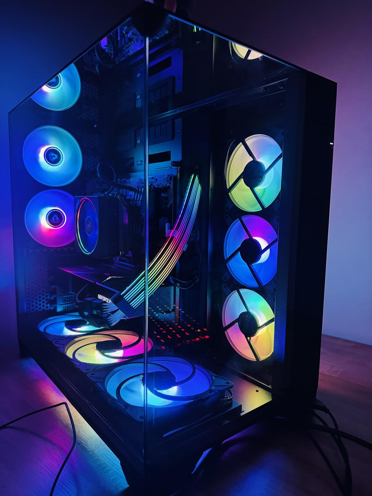 Lian Li O11Vision Compact White-Steel-Tempered Glass ATX Mid Tower Computer Case-Back Connect Support-O11VPW Customer Review Lian Li O11Vision Compact White-Steel-Tempered Glass ATX Mid Tower Computer Case-Back Connect Support-O11VPW - Customer Photo 2