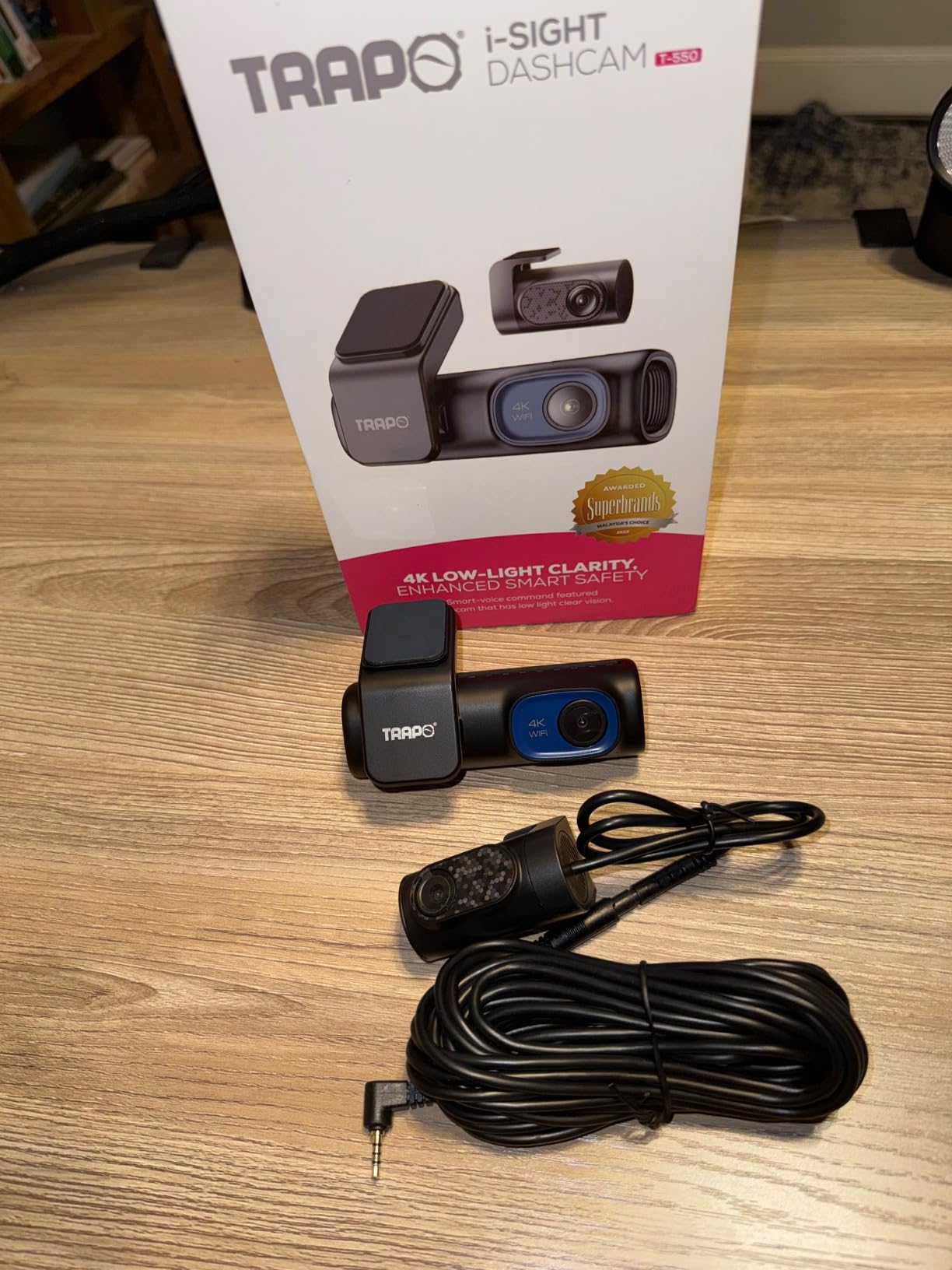 i-Sight T550 4K Dash Cam - Front, Rear & Cabin Car Camera with 60FPS, Built-in GPS & Wi-Fi, Voice Control, Lane Departure Alert, Parking Mode & G-Sensor Customer Review i-Sight T550 4K Dash Cam - Front, Rear & Cabin Car Camera with 60FPS, Built-in GPS & Wi-Fi, Voice Control, Lane Departure Alert, Parking Mode & G-Sensor - Customer Photo 4