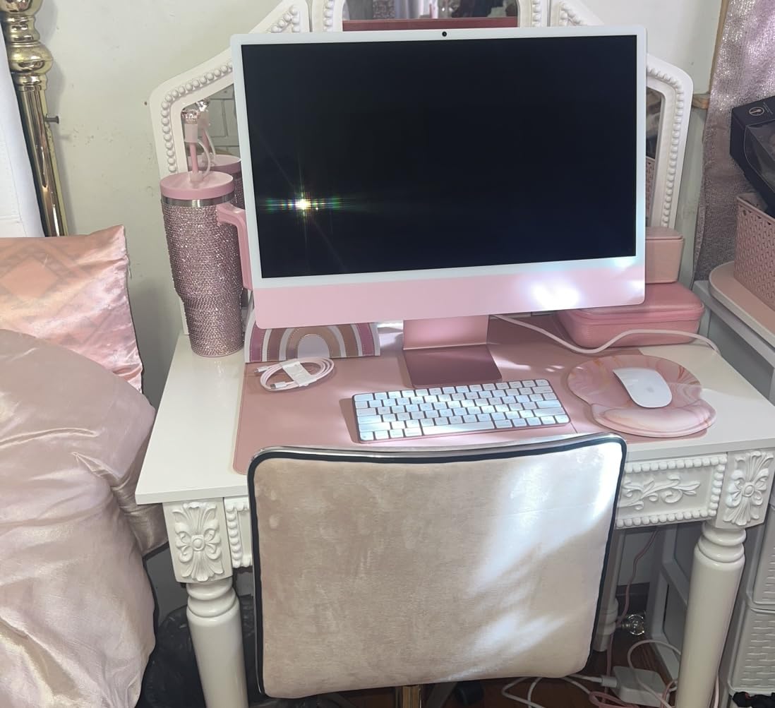 Apple 2024 iMac All-in-One Desktop Computer with M4 chip with 8-core CPU and 8-core GPU: Built for Apple Intelligence, 24-inch Retina Display, 16GB Unified Memory, 256GB SSD Storage; Silver - Customer Photo 3