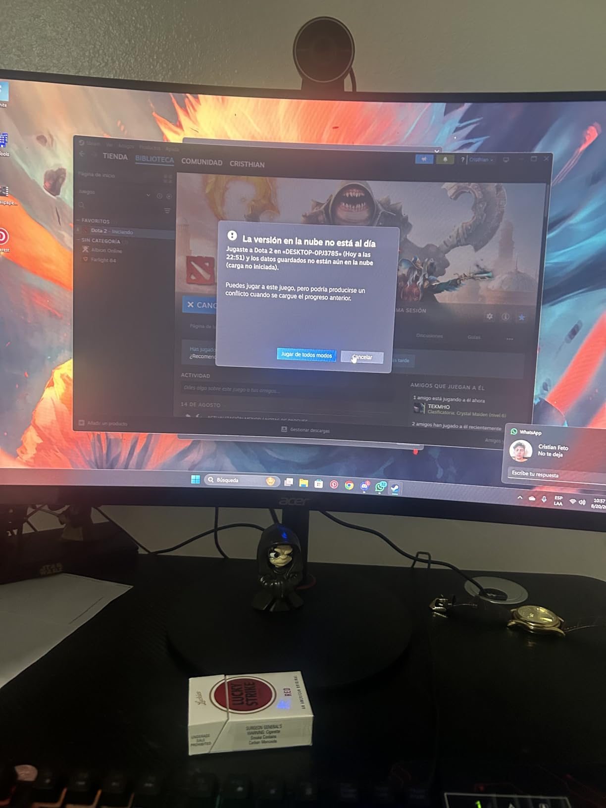 acer Nitro 27 Inch 1500R Curved Zero-Frame Full HD (1920 x 1080) Gaming Monitor | AMD FreeSync Premium | Up to 280Hz Refresh | 1ms VRB | One Display Port 1.4 and Two HDMI 2.0 Ports | XZ270 - Customer Photo 4