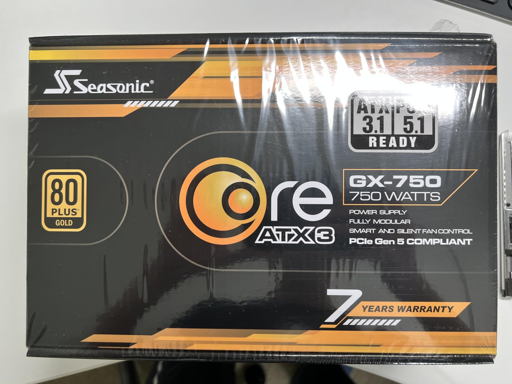 Seasonic CORE GX-750-750W - 80+ Gold - ATX 3.0 & PCIe 5.0 Ready - Premium Capacitors - 7 Year Warranty - Nvidia RTX 40/50 & AMD GPU Compatible Customer Review Seasonic CORE GX-750-750W - 80+ Gold - ATX 3.0 & PCIe 5.0 Ready - Premium Capacitors - 7 Year Warranty - Nvidia RTX 40/50 & AMD GPU Compatible - Customer Photo 2