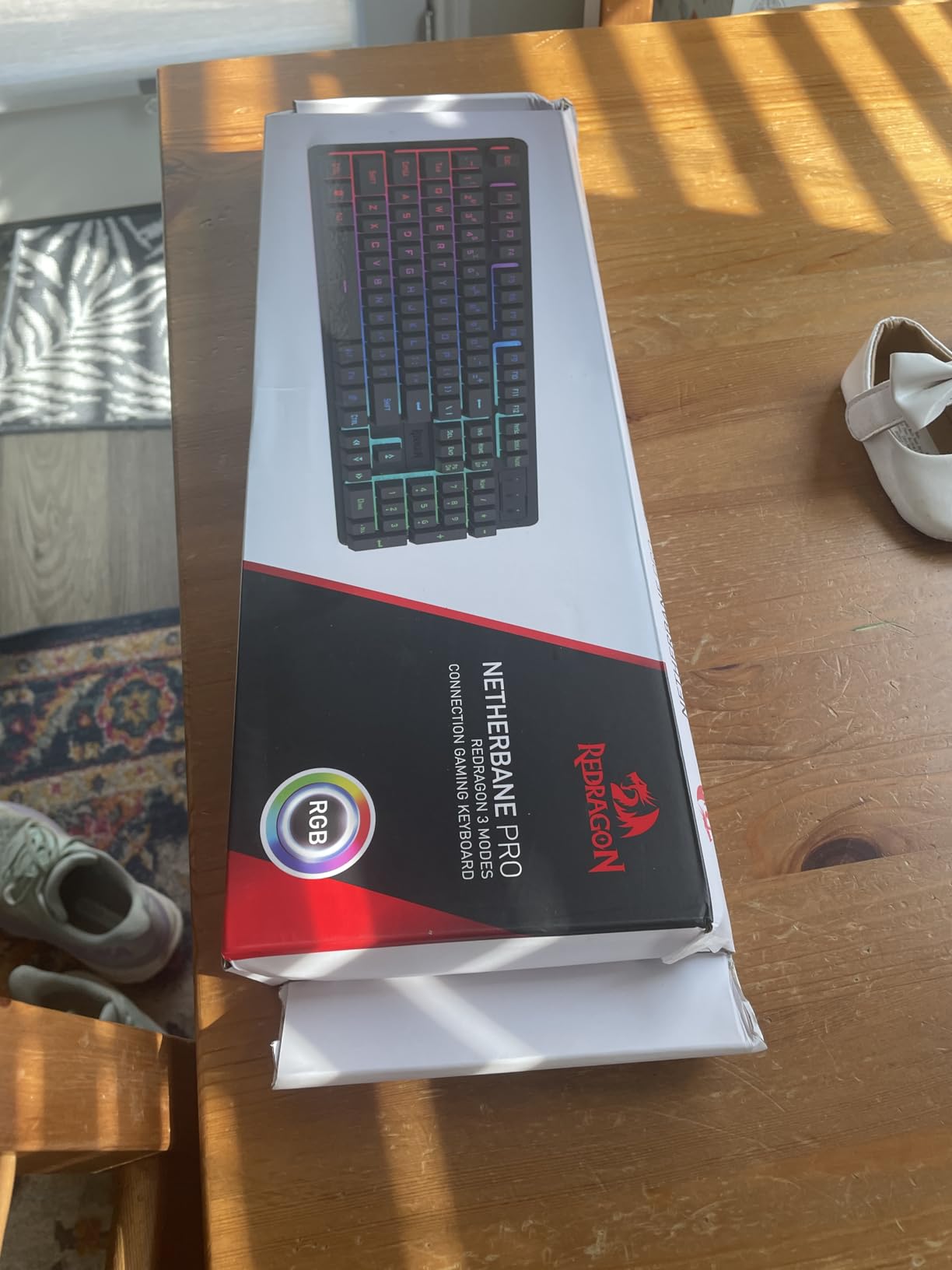 Redragon K521 Upgrade Rainbow LED Gaming Keyboard, 104 Keys Wired Mechanical Feeling Keyboard with Multimedia Keys, One-Touch Backlit, Anti-Ghosting, Compatible with PC, Mac, PS4/5, Xbox - Customer Photo 1