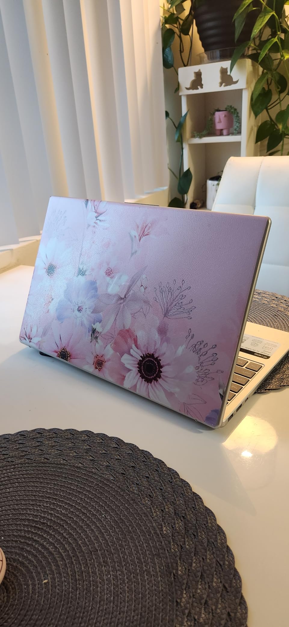 12.1 13 13.3 14 15.4 15.6 Inch Laptop Skin Decal, Laptop Skins Stickers Decals for Notebook PC, Universal Reusable Vinyl Laptop Cover Sticker, Waterproof Art Decal Protector I Pink - Customer Photo 4