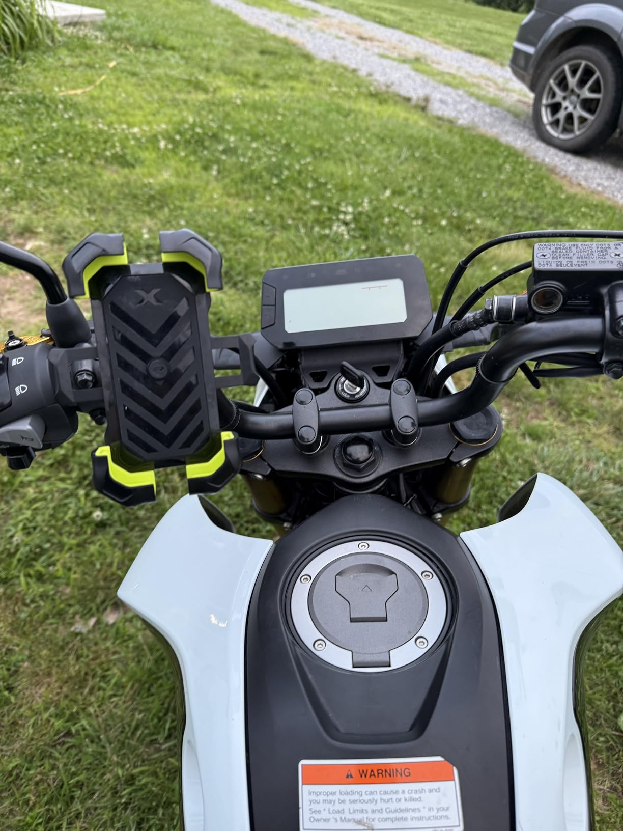 Bracketron Bike Phone Holder,[2025 Quick Release] Motorcycle Phone Mount,Phone Holder for Motorcycle Electric Bike,Scooter,Golf Cart,4 Point Shockproof Design for iPhone, Samsung, & Large Smartphones. - Customer Photo 2