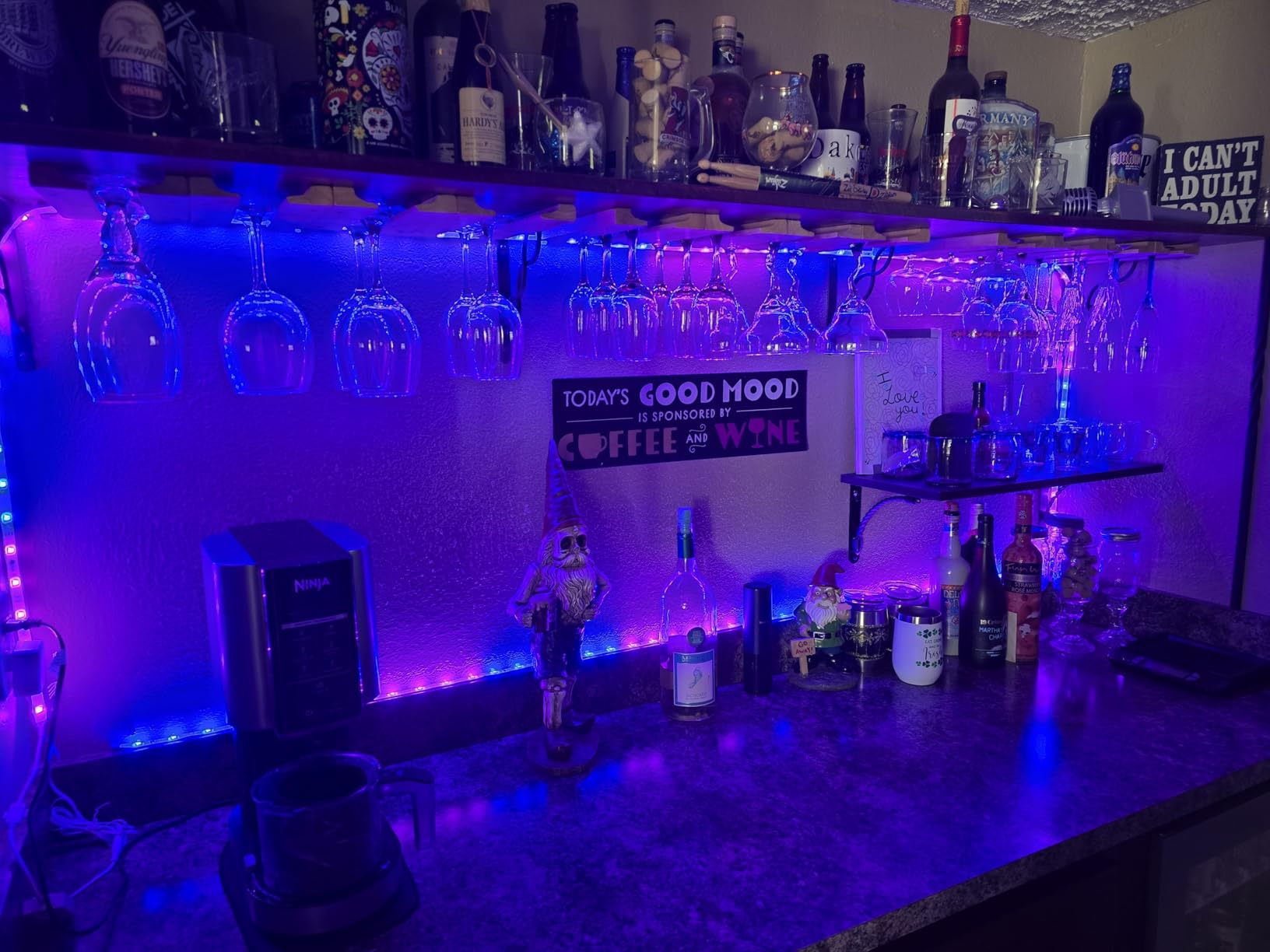 Pak RGB+IC LED Strip Lights, 16.4ft Smart LED Lights for Bedroom & TV, 16 Million Colors, Music Sync & Mic Control, 44 Scene Modes, DIY Cuttable, Remote & App Control, for Home Décor, Gaming & Party - Customer Photo 3