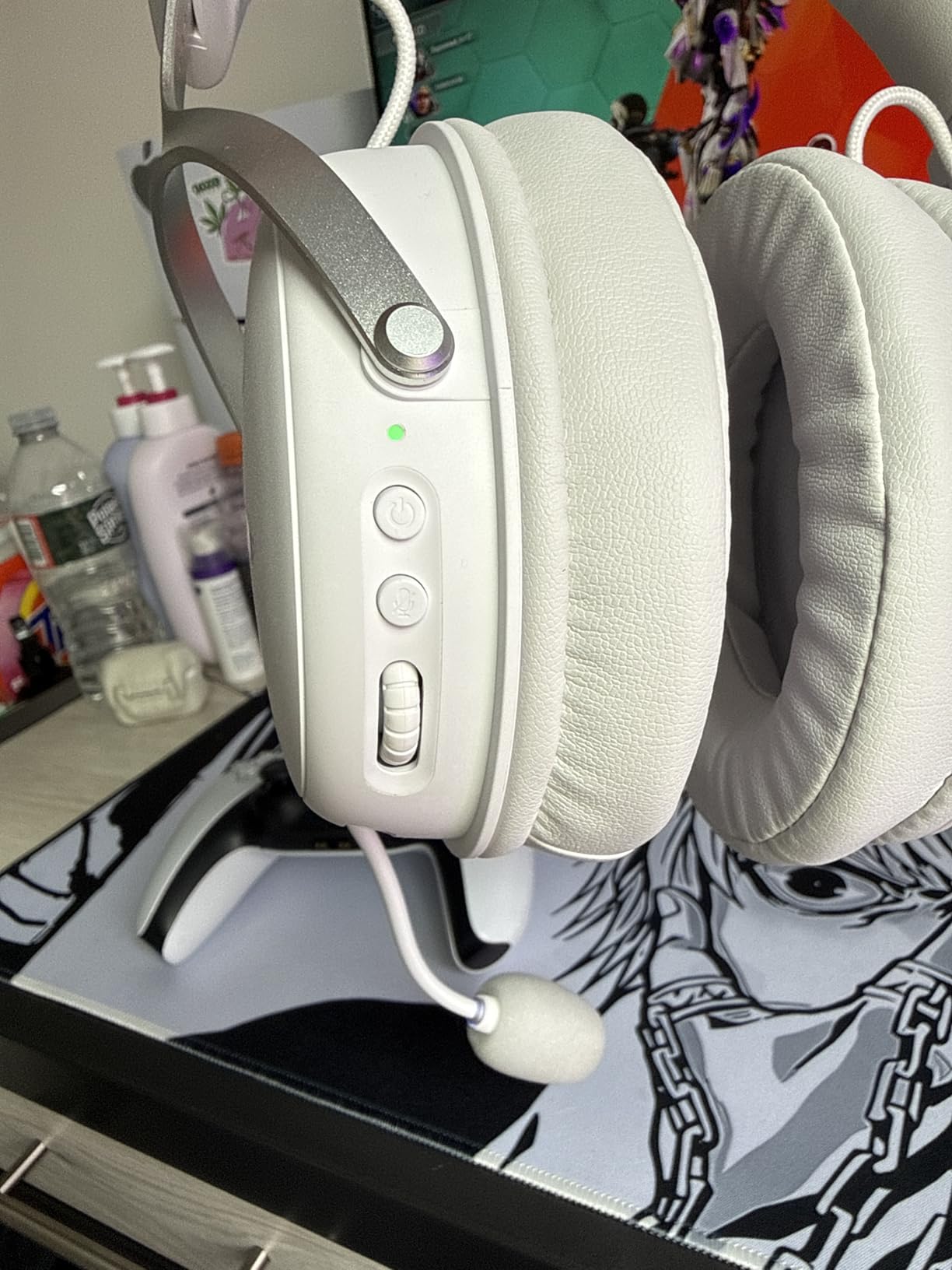 MCHOSE V9 Wireless Gaming Headset 7.1 Surround Sound for PS5 PS4 PC SWITCH TOPSPEED Gaming Headphones with Noise Canceling Mic, 125Hr Battery, Low 15ms Latency, Lightweight, BT 5.3 FPS Games Black&Red Customer Review MCHOSE V9 Wireless Gaming Headset 7.1 Surround Sound for PS5 PS4 PC SWITCH TOPSPEED Gaming Headphones with Noise Canceling Mic, 125Hr Battery, Low 15ms Latency, Lightweight, BT 5.3 FPS Games Black&Red - Customer Photo 2