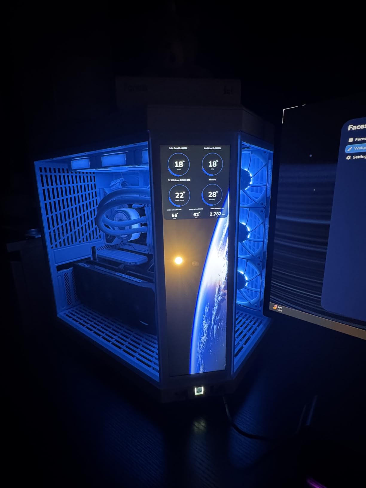Velztorm White Praetix 3D Custom Built Y60 Gaming Desktop PC (GeForce RTX 5080 16GB (Beats 4090) Liquid Cooled AMD Ryzen 7 9800X3D, 32GB DDR5, 2TB PCIe SSD, 1000W PSU, WiFi 7, Win 11 Pro) - Customer Photo 2