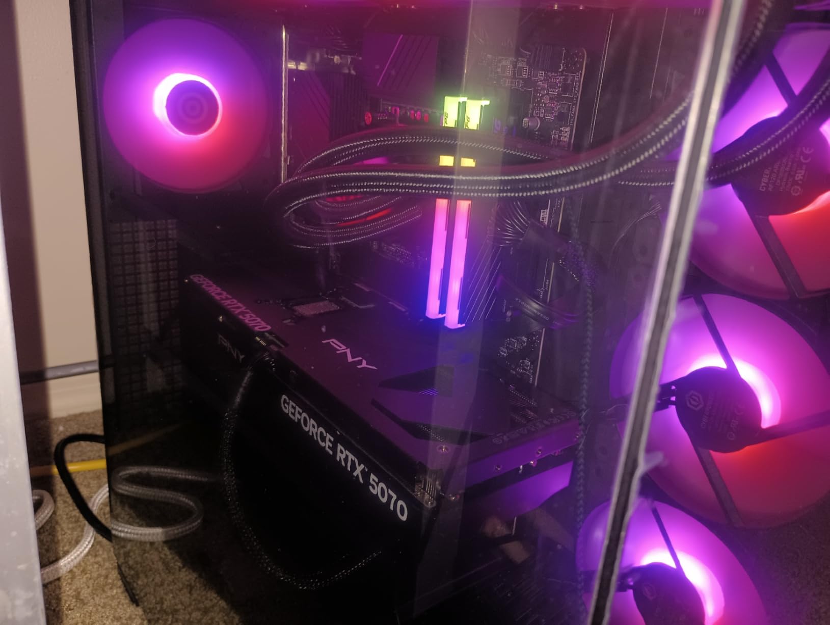CyberPowerPC Gamer Xtreme VR Gaming PC, Intel Core i9-14900KF 3.2GHz, GeForce RTX 5070 12GB, 32GB DDR5, 2TB PCIe 4.0 SSD, WiFi Ready & Windows 11 Home (GXiVR8080A39) - Customer Photo 2