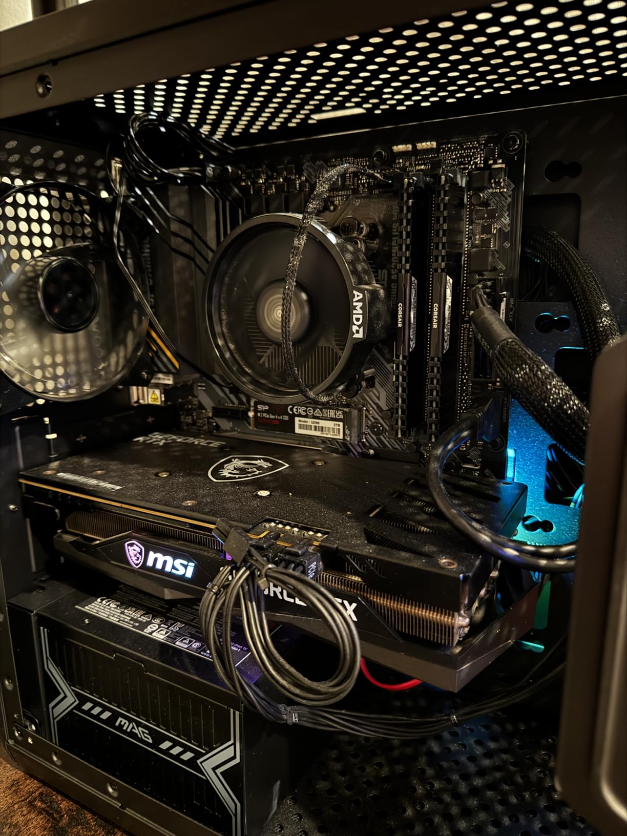 Micro Center AMD Ryzen 5 5500 Desktop Processor with ASUS TUF Gaming A520M-PLUS (WiFi) AM4 microATX Motherboard (M.2 Support, 802.11ac Wi-Fi, DisplayPort, HDMI) - Customer Photo 1