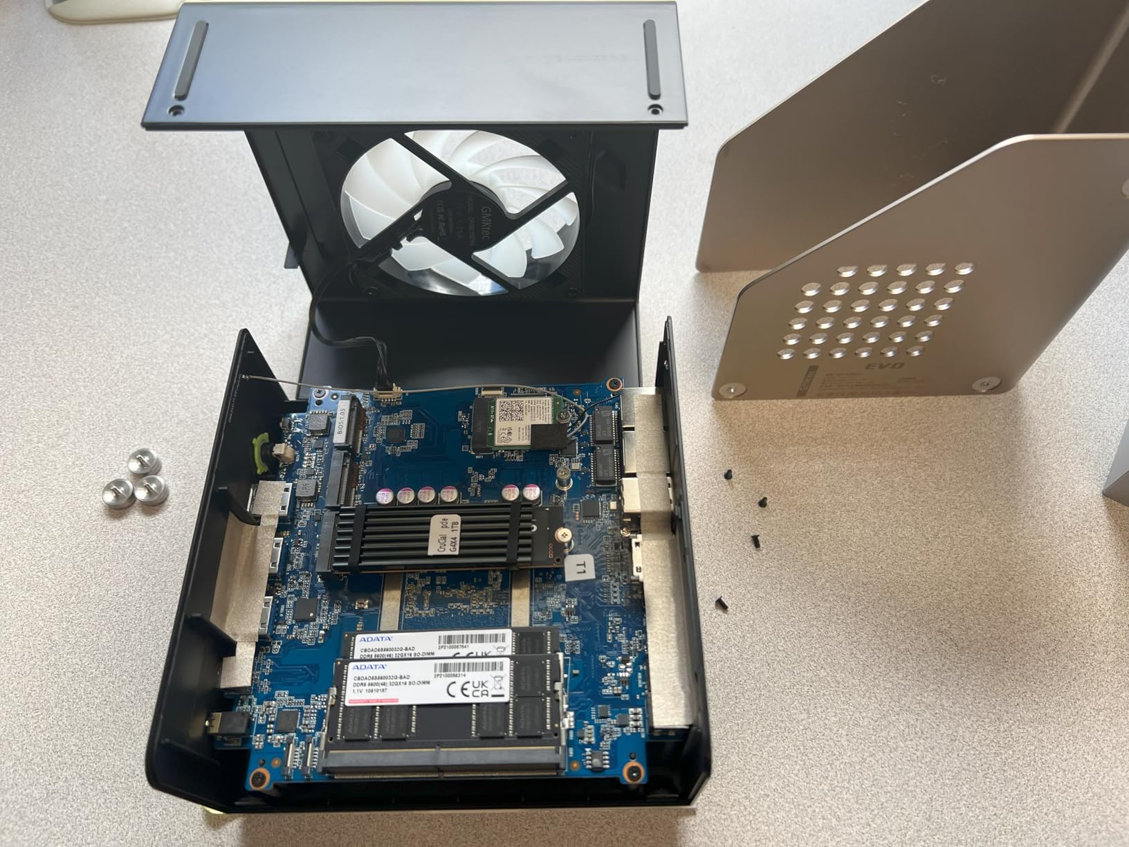 GMKtec Mini PC Workstation, Intel Core i9 13900HK(14C/20T) up to 5.4GHz, Mini Computer 32GB DDR5 RAM 1TB SSD, 8X USB Ports/COM/HDMI/DP Office Business - Customer Photo 4