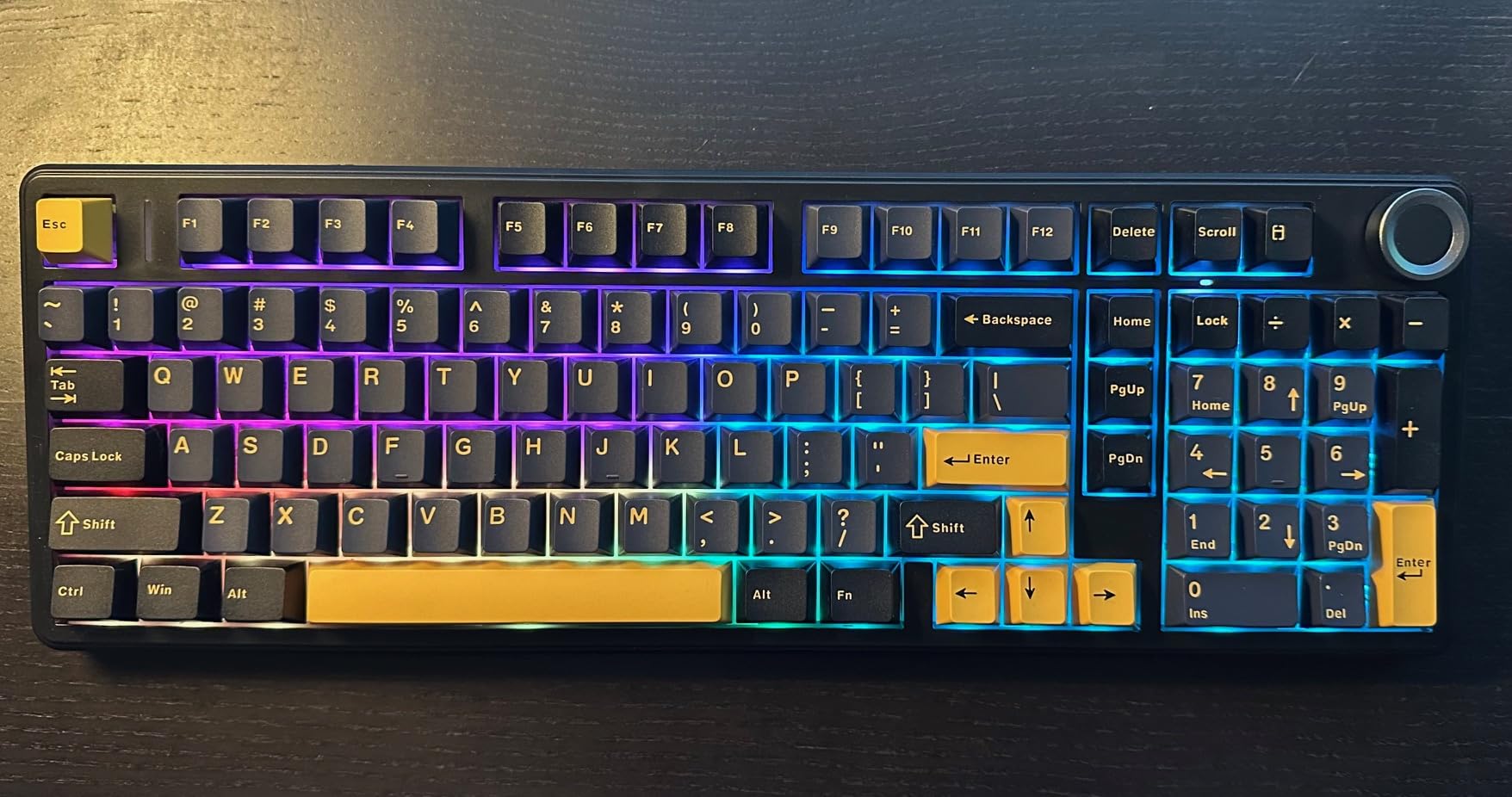 x Aula F99 Pro 99% Mechanical Gaming Keyboard – Wireless Bluetooth, 2.4Ghz RF, USB-C Wired Keyboard with RGB Backlit, Hot-Swappable Pre-lubed Linear Switches, PBT Keycaps, Numpad, Volume Knob - Customer Photo 2