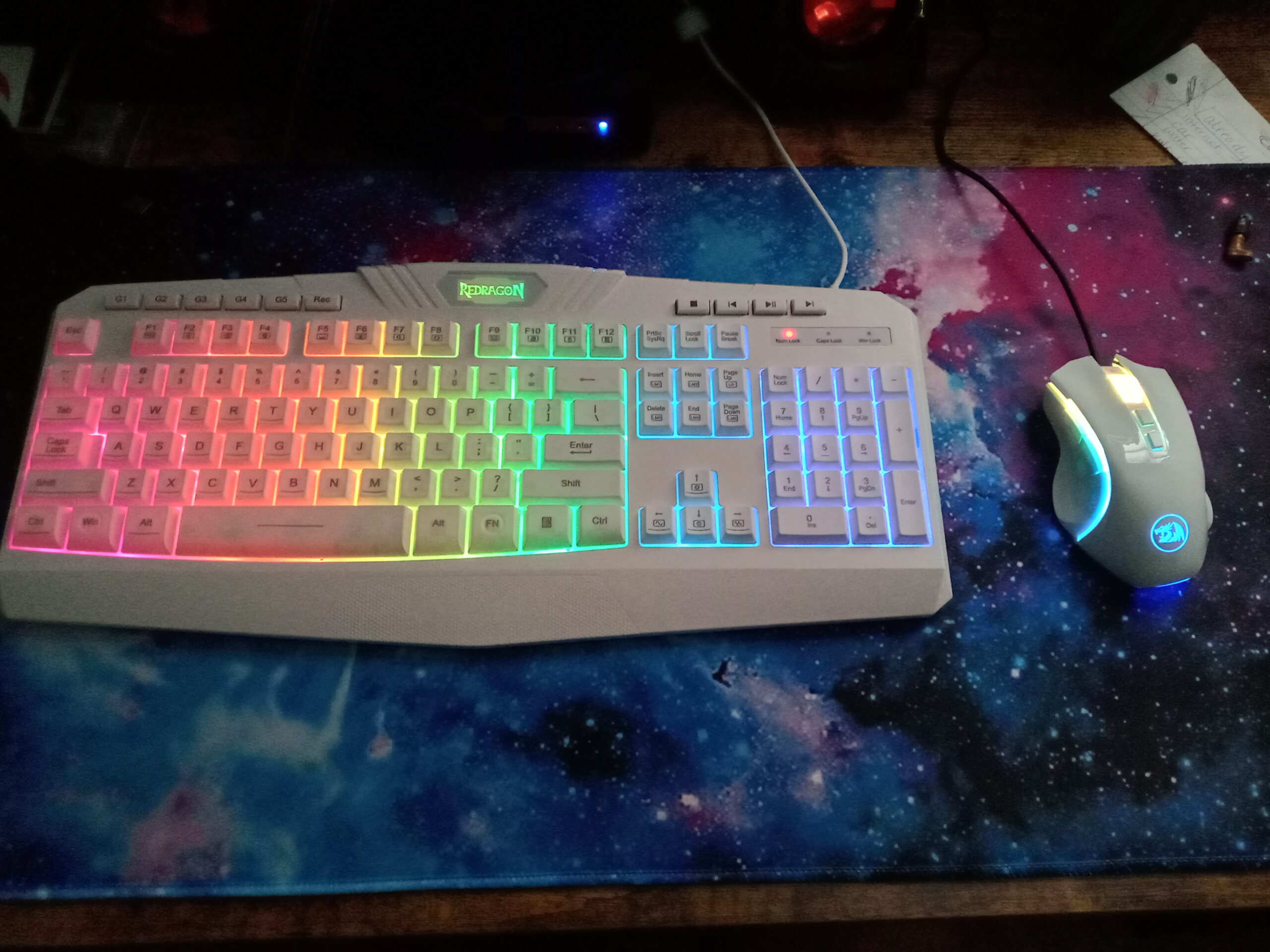 Redragon S101M-KS Gaming Keyboard and Mouse Wireless with Tri-Mode, RGB Keyboard and 4800 DPI Gaming Mouse, 10 Independent Multimedia Keys for Wins, PC, Computer, Wireless S101 Ideal for Gamer Customer Review Redragon S101M-KS Gaming Keyboard and Mouse Wireless with Tri-Mode, RGB Keyboard and 4800 DPI Gaming Mouse, 10 Independent Multimedia Keys for Wins, PC, Computer, Wireless S101 Ideal for Gamer - Customer Photo 1