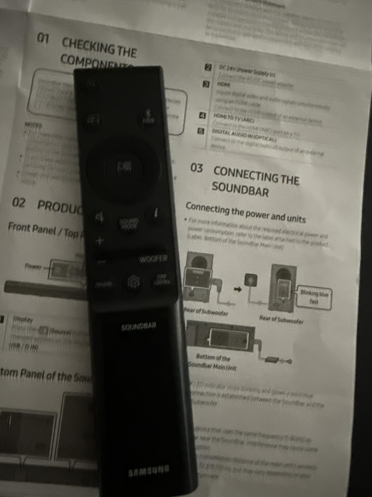 Samsung B-Series Soundbar HW B400F 2.0 ch Soundbar with Built in Subwoofer (2025 Model) One Remote Control, Surround Sound Expansion, Voice Enhance Mode - Customer Photo 4