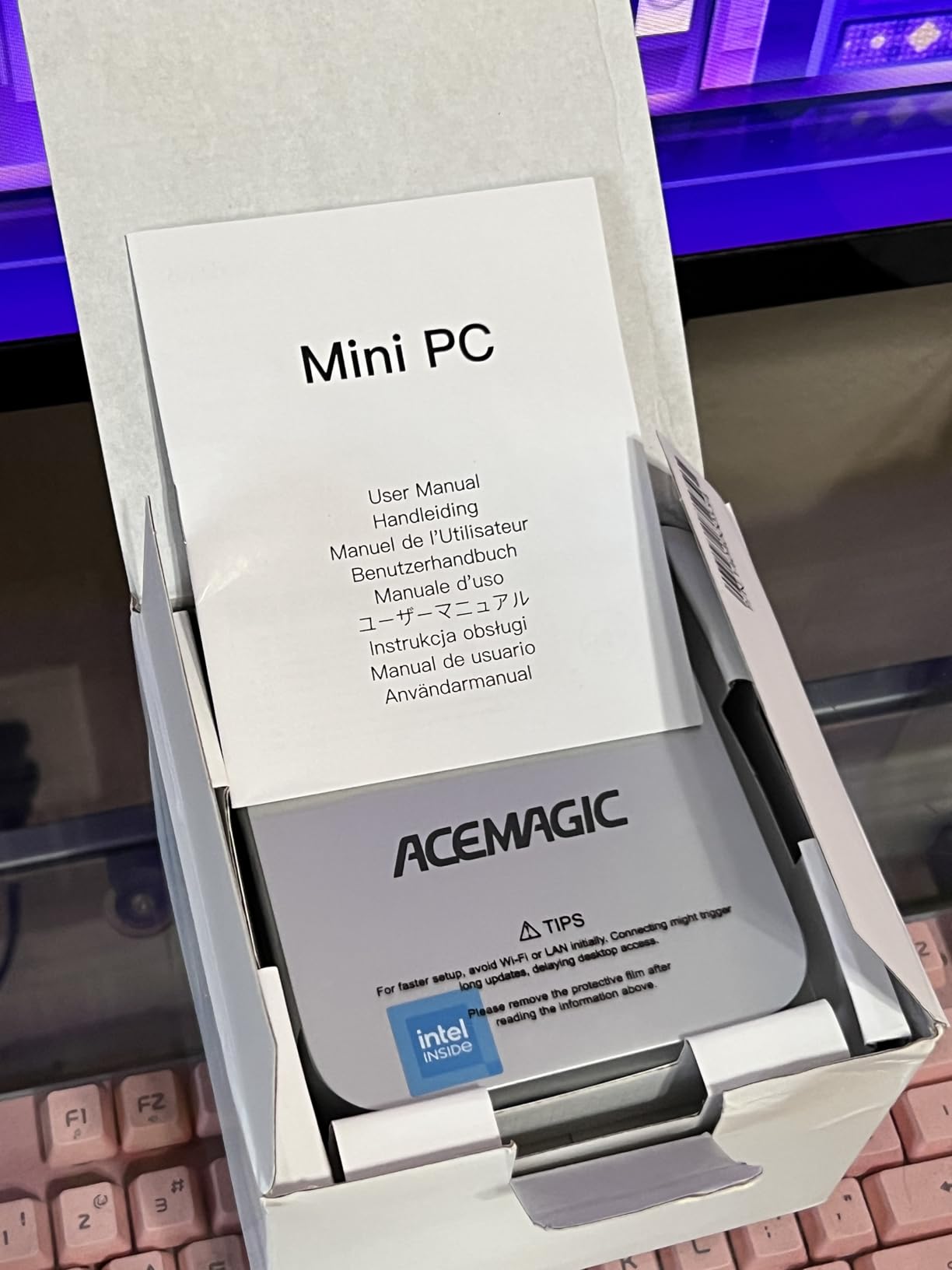 ACEMAGIC V1 Mini PC Computers, Intel Twin Lake N150(Turbo 3.6GHz), 16GB DDR4 RAM 1TB M.2 SSD Mini Desktop Computer, 4K HDMI DP/2xUSB3.2 WiFi6/BT5.2, VESA GbE, HTPC/Business Office Micro Pc - Customer Photo 2