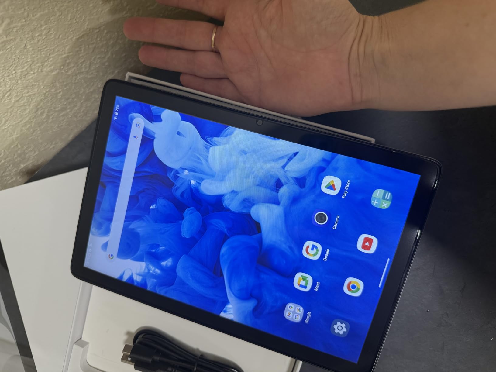 LECTRUS Tablet, 10 inch Android 15 Tablets with Octa-Core Processor, 12GB RAM +128GB ROM (Expand to 2TB), HD IPS Touchscreen, 10H Battery Life, Widevine L1, Dual Camera, BT5.0 & 5G WiFi Tablet PC - Customer Photo 1