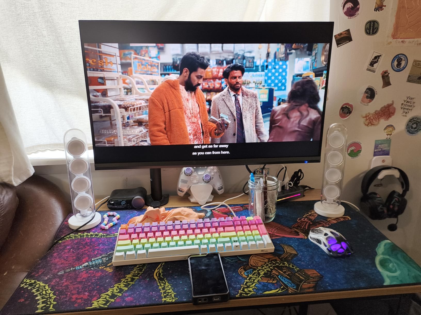 MCHOSE G75 PRO 75% Wireless Mechanical Keyboard, TKL Keyboards Tri-Mode BT5.0/2.4GHz/USB-C, Hot Swap Custom Creamy Keyboards Linear Switch, Double Shot PBT Keycaps RGB LED Backlit, White&Green Customer Review MCHOSE G75 PRO 75% Wireless Mechanical Keyboard, TKL Keyboards Tri-Mode BT5.0/2.4GHz/USB-C, Hot Swap Custom Creamy Keyboards Linear Switch, Double Shot PBT Keycaps RGB LED Backlit, White&Green - Customer Photo 2