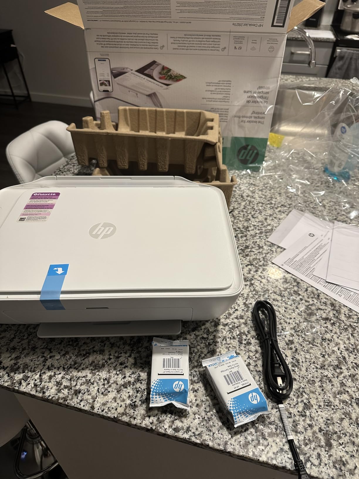 HP DeskJet 2827e Wireless All-in-One Color Inkjet Printer, Scanner, Copier, Best-for-Home, 3 Month Instant Ink Trial Included, AI-Enabled (6W7F5A) Customer Review HP DeskJet 2827e Wireless All-in-One Color Inkjet Printer, Scanner, Copier, Best-for-Home, 3 Month Instant Ink Trial Included, AI-Enabled (6W7F5A) - Customer Photo 2