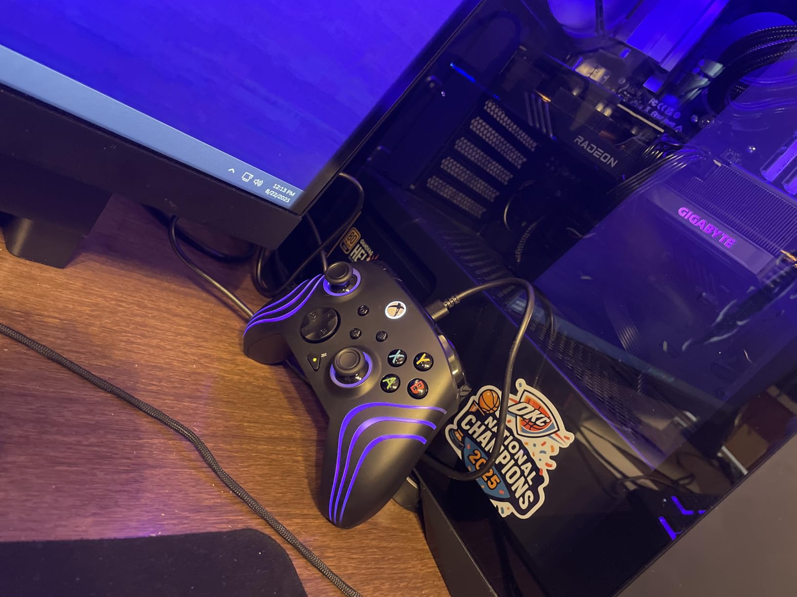 Turtle Beach Afterglow Wave Wired RGB Gaming Controller - Licensed for Xbox Series X|S, Xbox One & Windows PCs - Mappable Buttons, Hall-Effect Hair Triggers, Companion App - Grey - Customer Photo 2