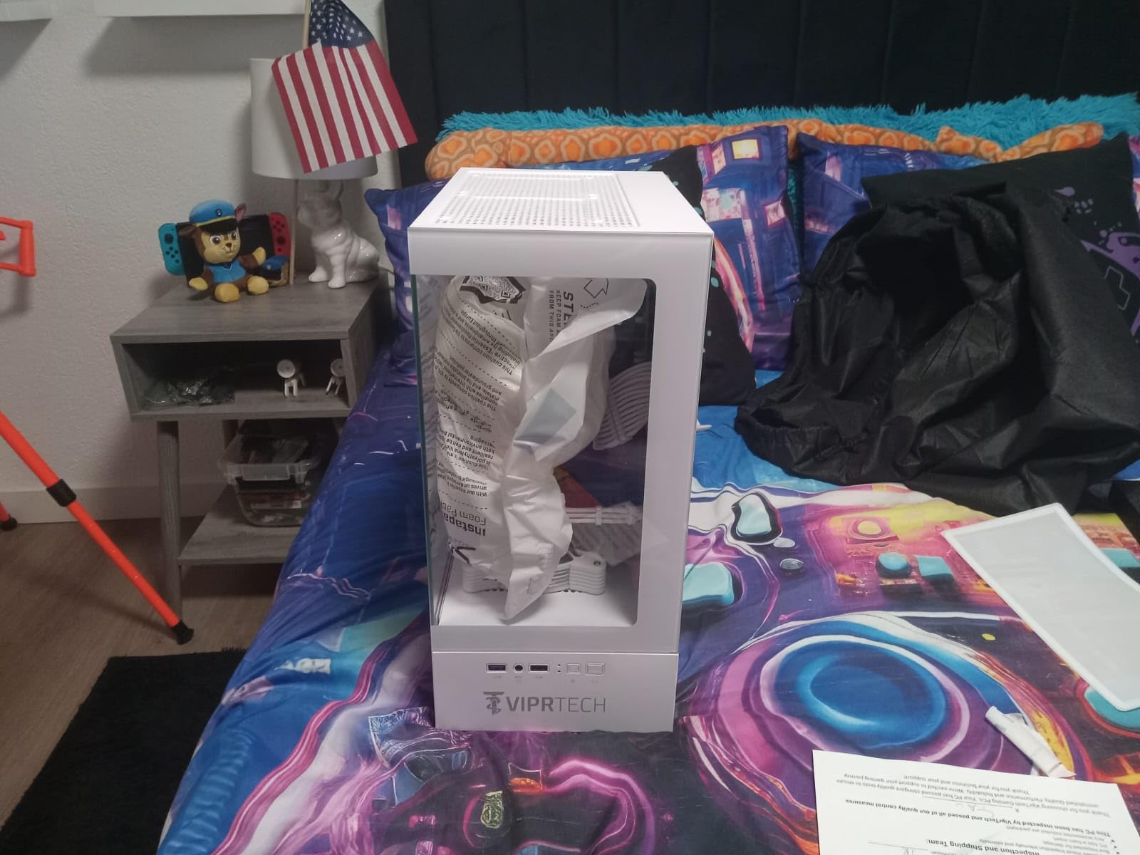ViprTech Stryker 3.0 Liquid-Cooled PC - AMD Ryzen 7 (4.1GHz Turbo), RTX 3060 12GB, 32GB DDR4 3200, 1TB NVMe SSD, 700W PSU, WiFi BT, Win 11 Pro, RGB, Gaming Desktop Computer Prebuilt, White Customer Review ViprTech Stryker 3.0 Liquid-Cooled PC - AMD Ryzen 7 (4.1GHz Turbo), RTX 3060 12GB, 32GB DDR4 3200, 1TB NVMe SSD, 700W PSU, WiFi BT, Win 11 Pro, RGB, Gaming Desktop Computer Prebuilt, White - Customer Photo 2