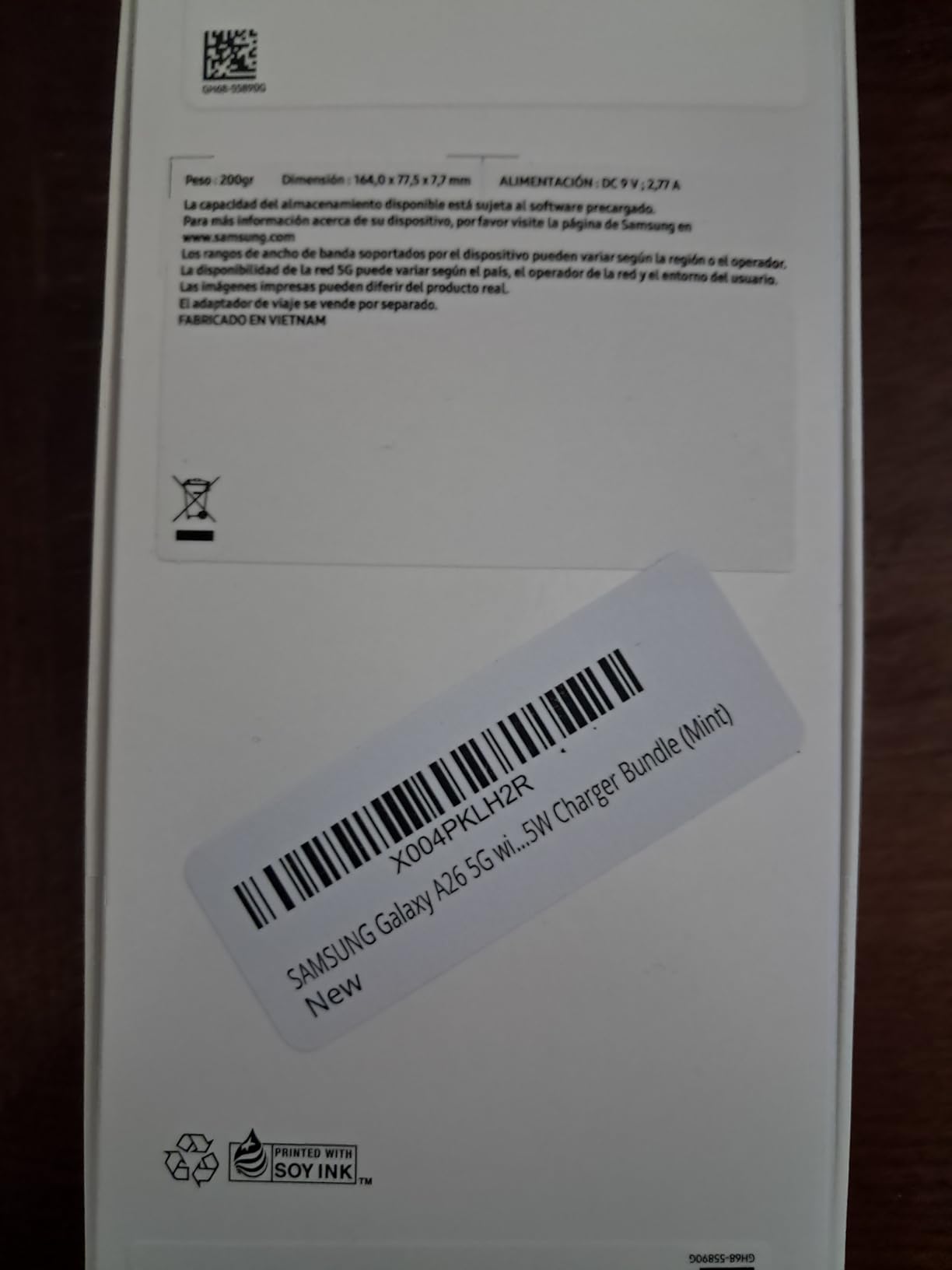 SAMSUNG Galaxy A26 5G 2025 with AI | 256GB, 8GB, Dual SIM | 6.7 SAMSUNG Galaxy A26 5G 2025 with AI | 256GB, 8GB, Dual SIM | 6.7