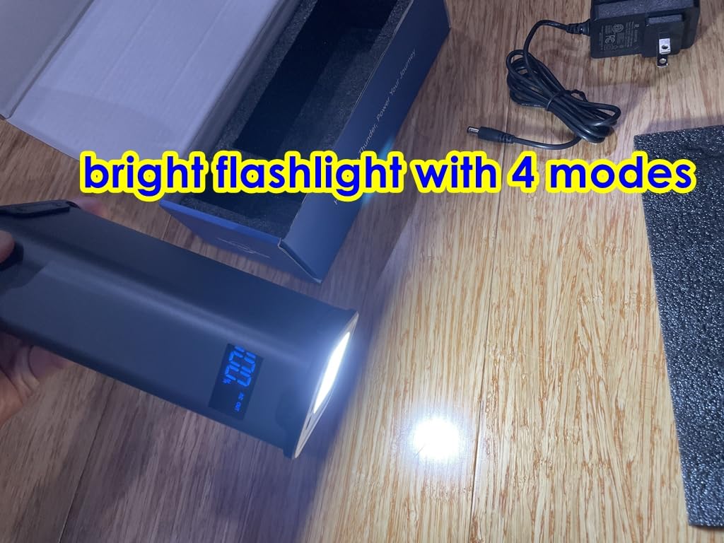 Portable Power Station 99Wh 27000mAh Camping Lithium Battery Large Power Bank with AC Outlet 70W for Home Backup Outdoor Emergency RV Van Hunting - Customer Photo 4