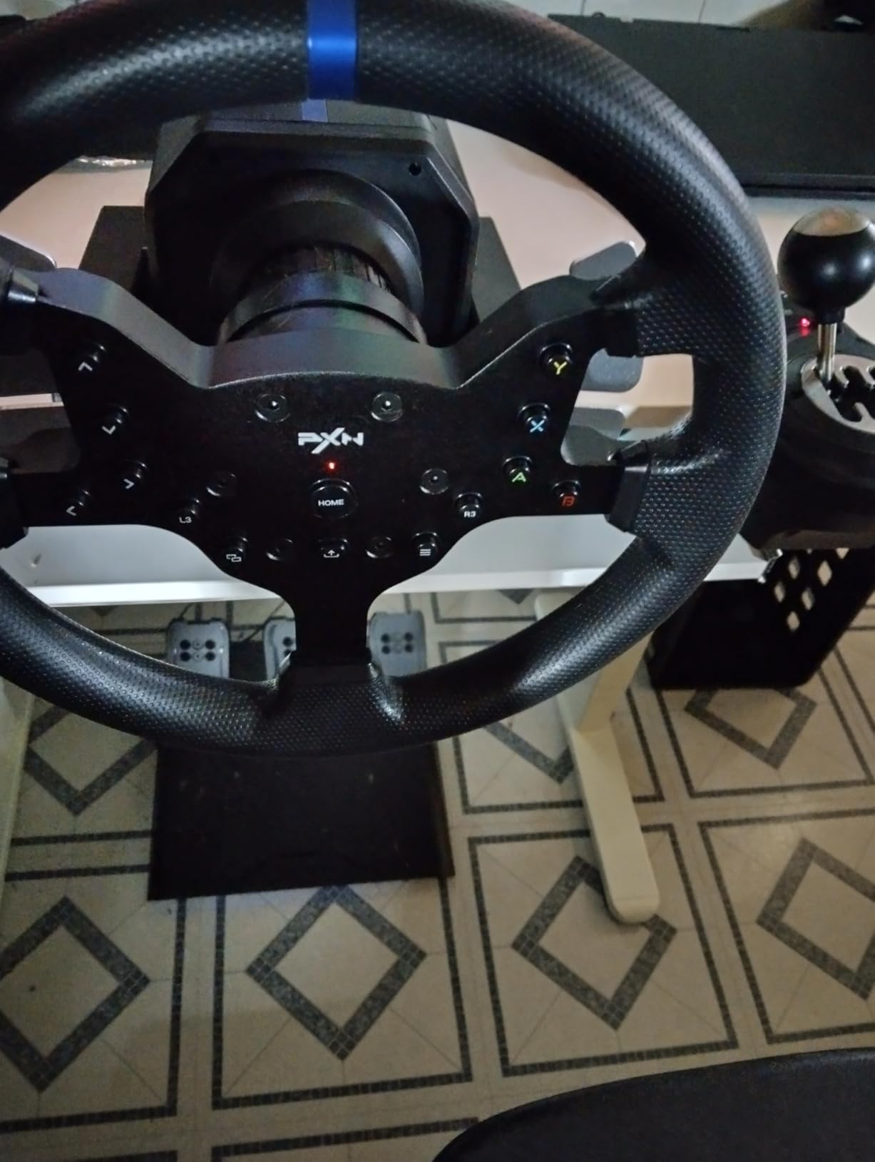 PXN Force Feedback PC Racing Wheel, Detachable 270/900 Degree V99 Driving Gaming Race Sim Steering Wheel Simulator with Pedals and Shifter for Windows PC, PS4, Xbox One, Xbox Series X/S Customer Review PXN Force Feedback PC Racing Wheel, Detachable 270/900 Degree V99 Driving Gaming Race Sim Steering Wheel Simulator with Pedals and Shifter for Windows PC, PS4, Xbox One, Xbox Series X/S - Customer Photo 2