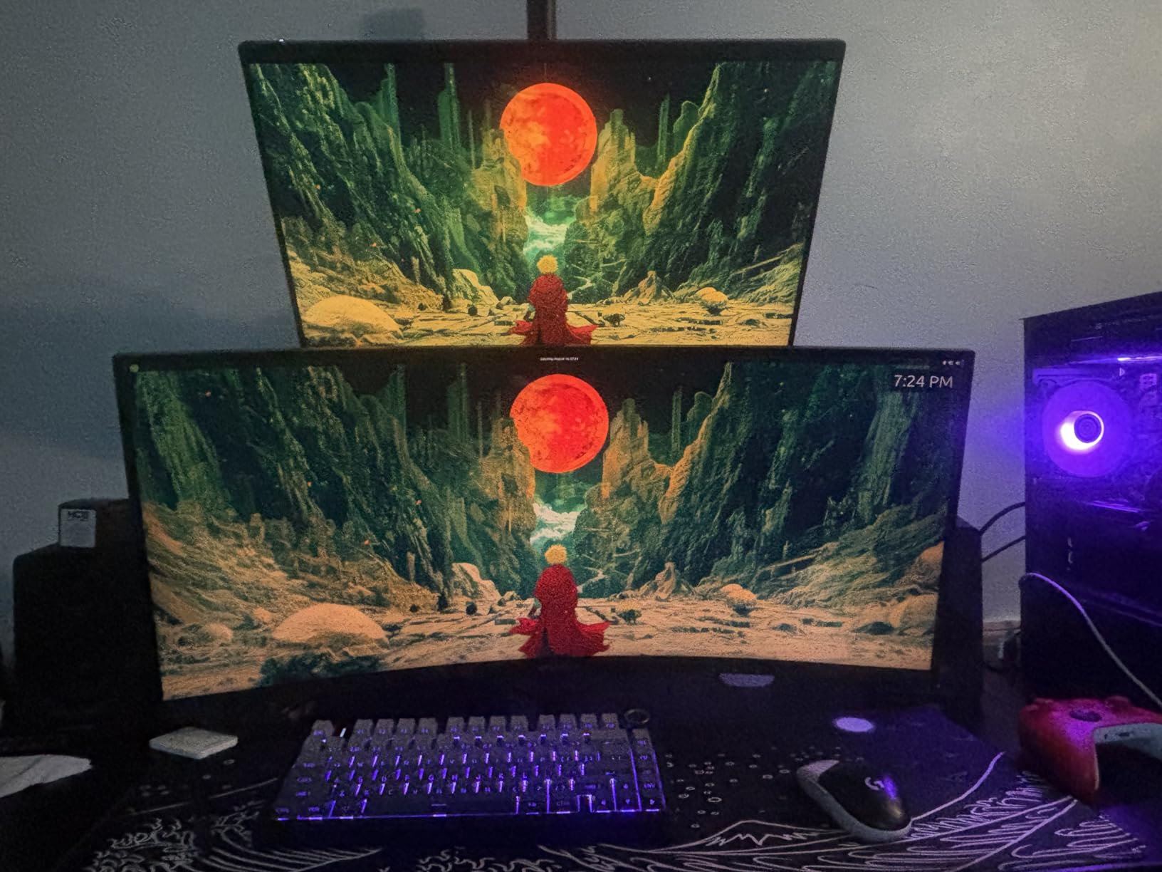 SANSUI 27 Inch Curved 240Hz Gaming Monitor FHD 1080P, 1500R Curve Computer Monitor, 130% sRGB, 4000:1 Contrast, HDR, FreeSync, MPRT 1Ms, Low Blue Light, HDMI DP Ports, Metal Stand, DP Cable Incl. Customer Review SANSUI 27 Inch Curved 240Hz Gaming Monitor FHD 1080P, 1500R Curve Computer Monitor, 130% sRGB, 4000:1 Contrast, HDR, FreeSync, MPRT 1Ms, Low Blue Light, HDMI DP Ports, Metal Stand, DP Cable Incl. - Customer Photo 4