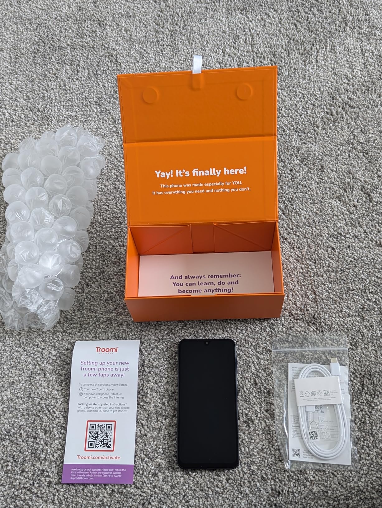 Phone for Kids and Teens – Galaxy A16 – Parental Controls, GPS Tracking, Text Monitoring & Content Filtering, 10,000+ Apps – Monthly Service and Activation with Troomi Required - Customer Photo 3