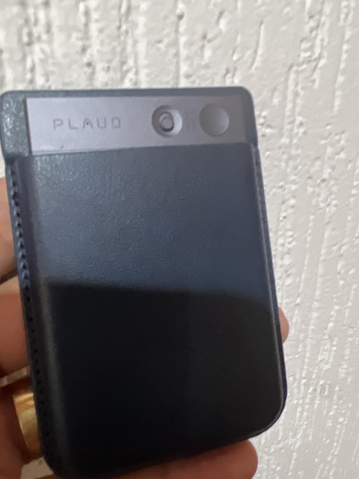 Plaud Note AI Voice Recorder, AI Note Taking Device, Transcribe & Summarize, Support 112 Languages, 64GB Navy Blue Digital Audio Recorder for Lectures, Meetings, Calls, with Magnetic Dark Blue Case - Customer Photo 1