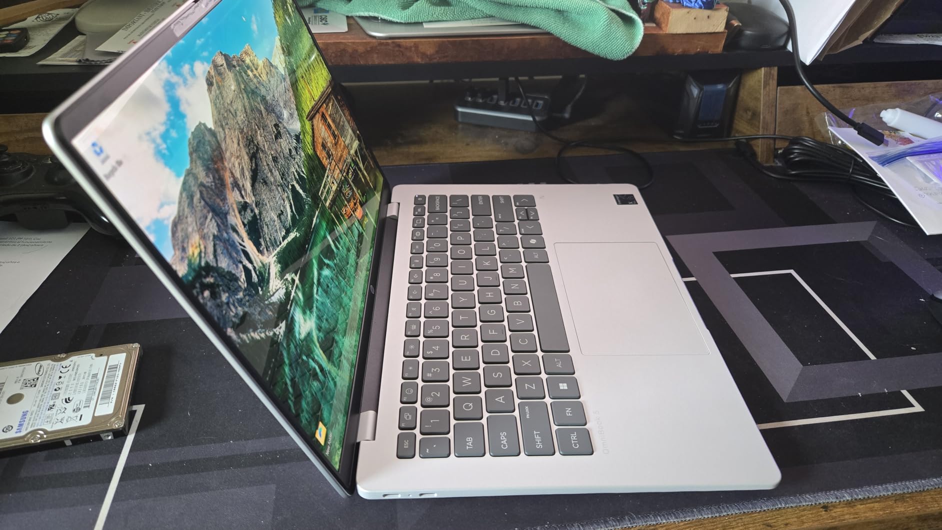 HP OmniBook 5 14 inch Next Gen AI PC, OLED Display, Snapdragon X Plus X1P-42-100, 16 GB RAM, 1 TB SSD, Qualcomm Adreno GPU, Windows 11 Home, Copilot+ PC, Glacier Silver, 14-he0099nr Customer Review HP OmniBook 5 14 inch Next Gen AI PC, OLED Display, Snapdragon X Plus X1P-42-100, 16 GB RAM, 1 TB SSD, Qualcomm Adreno GPU, Windows 11 Home, Copilot+ PC, Glacier Silver, 14-he0099nr - Customer Photo 2