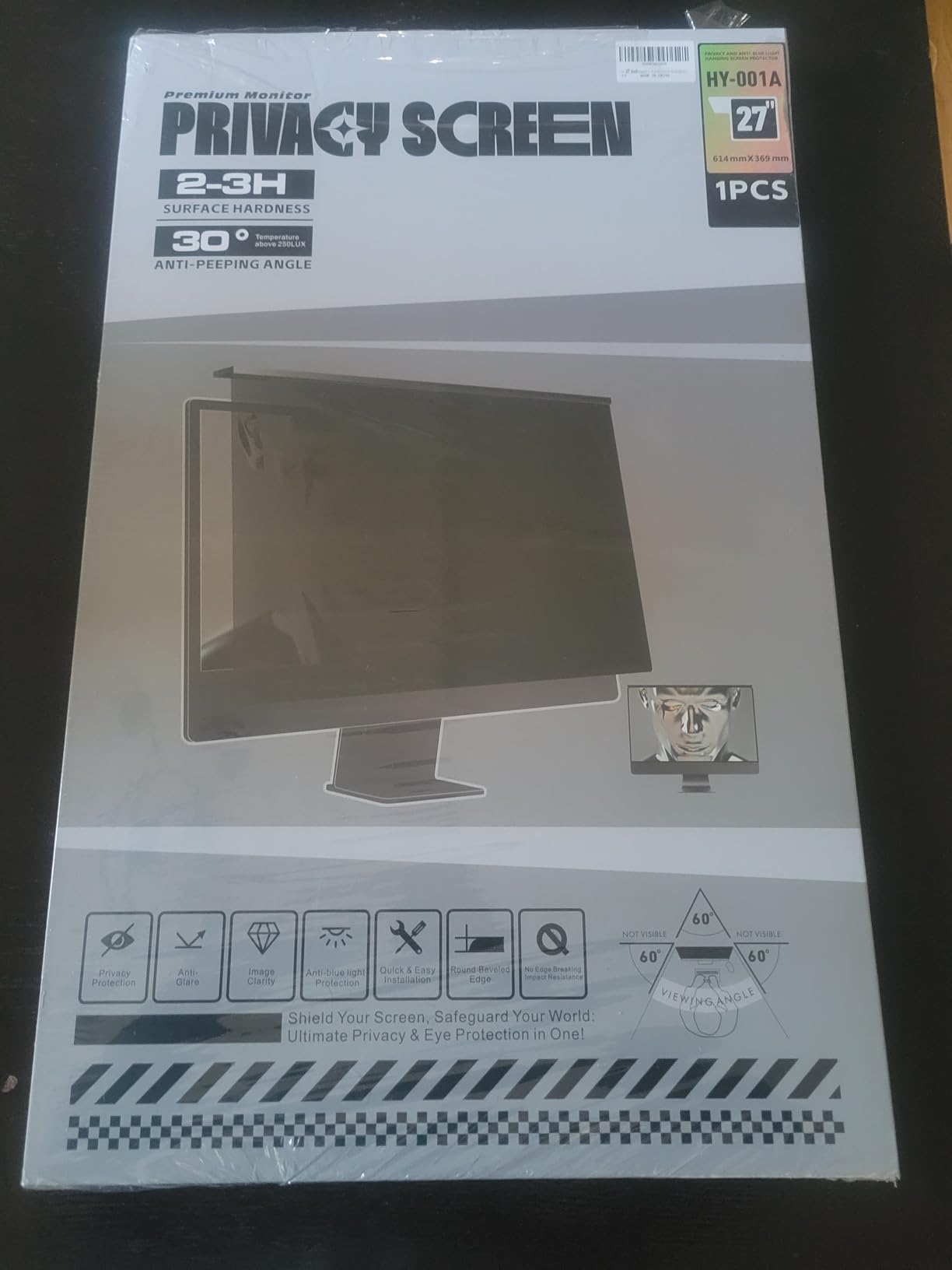 Magnetic 24 Inch Privacy Screen for Frameless Monitor 16:9 Aspect Ratio,Hanging Blue Light Screen Protector Eye Protection Anti-Spy Shield, 24in Removable Privacy Filter Customer Review Magnetic 24 Inch Privacy Screen for Frameless Monitor 16:9 Aspect Ratio,Hanging Blue Light Screen Protector Eye Protection Anti-Spy Shield, 24in Removable Privacy Filter - Customer Photo 1