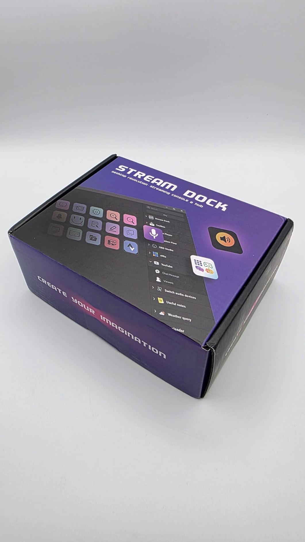 VSDINSIDE Macro Keypad, Stream Controller Deck Gaming Streaming Shortcut Keyboard, 18 Programmable Keys Customizable Visual AI Pad USB Soundboard for OBS, YouTube, Desk Office Setup, Laptop, PC, Mac - Customer Photo 1