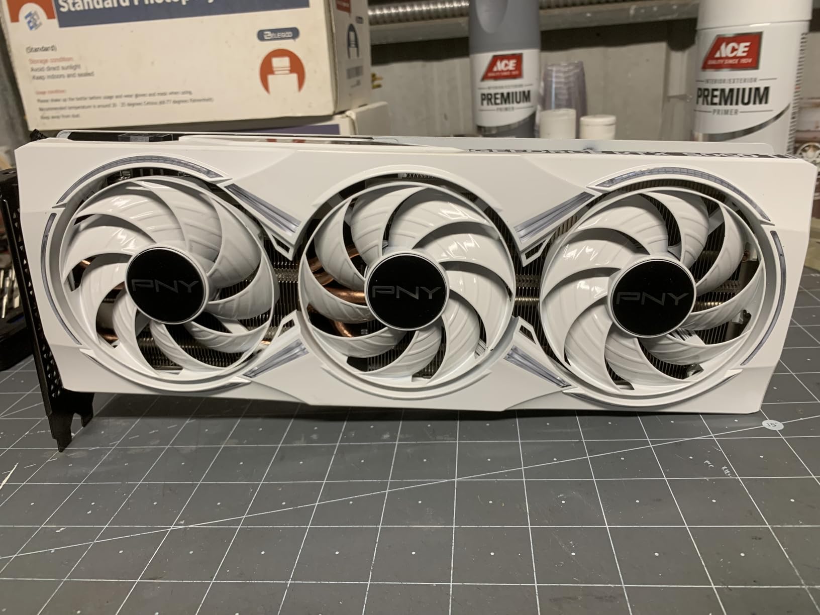 PNY NVIDIA GeForce RTX™ 5060 Ti Epic-X™ ARGB OC Triple Fan, Graphics Card (8GB GDDR7, 128-bit, Boost Speed: 2692 MHz, SFF-Ready, PCIe® 5.0, HDMI®/DP 2.1, 2-Slot, NVIDIA Blackwell Architecture, DLSS 4) Customer Review PNY NVIDIA GeForce RTX™ 5060 Ti Epic-X™ ARGB OC Triple Fan, Graphics Card (8GB GDDR7, 128-bit, Boost Speed: 2692 MHz, SFF-Ready, PCIe® 5.0, HDMI®/DP 2.1, 2-Slot, NVIDIA Blackwell Architecture, DLSS 4) - Customer Photo 3