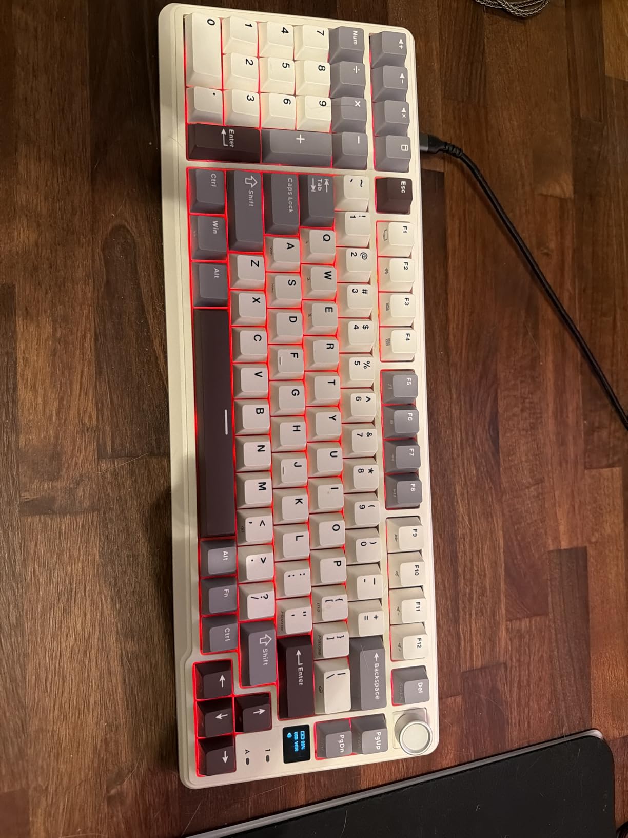 RK ROYAL KLUDGE L98 Wireless Mechanical Keyboard w/Left-Handed Southpaw Design Numpad & Hot Swappable Knob, Tri-Mode 95% Keyboard BT/2.4G/USB-C, Pro Software, Gasket Mount, Massive 8000mAh Battery Customer Review RK ROYAL KLUDGE L98 Wireless Mechanical Keyboard w/Left-Handed Southpaw Design Numpad & Hot Swappable Knob, Tri-Mode 95% Keyboard BT/2.4G/USB-C, Pro Software, Gasket Mount, Massive 8000mAh Battery - Customer Photo 2