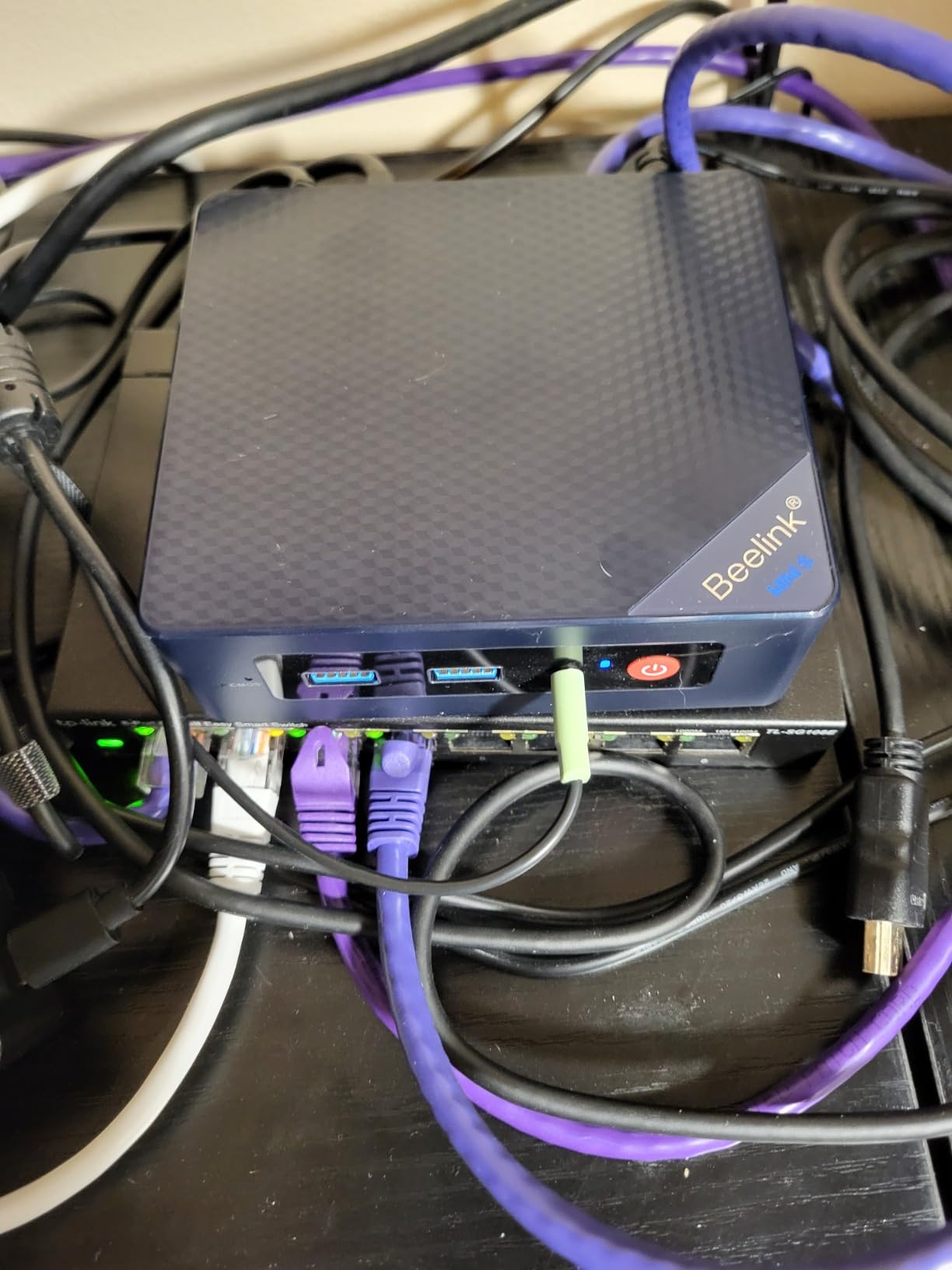 Beelink ME Mini PC, Desktop NAS Intel N150 12G LPDDR5 64G EMMC, 2TB M.2 PCIe 3.0x2 SSD, 6 x M.2 SSD Slots, Dual 2.5G LAN/File Server/NAS Storage/Network Attached Storage/Private Cloud/Network Storage - Customer Photo 4