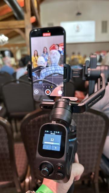 FeiyuTech SCORP Mini 3 Pro [Kit] Camera Gimbal – AI 4.0 Tracking, Detachable Handle [Bag+Fill Light+Extension Pole] 4.4lbs Payload – Gimbal Stabilizer for Mirrorless,Compact,Action Cam & Smartphones - Customer Photo 1