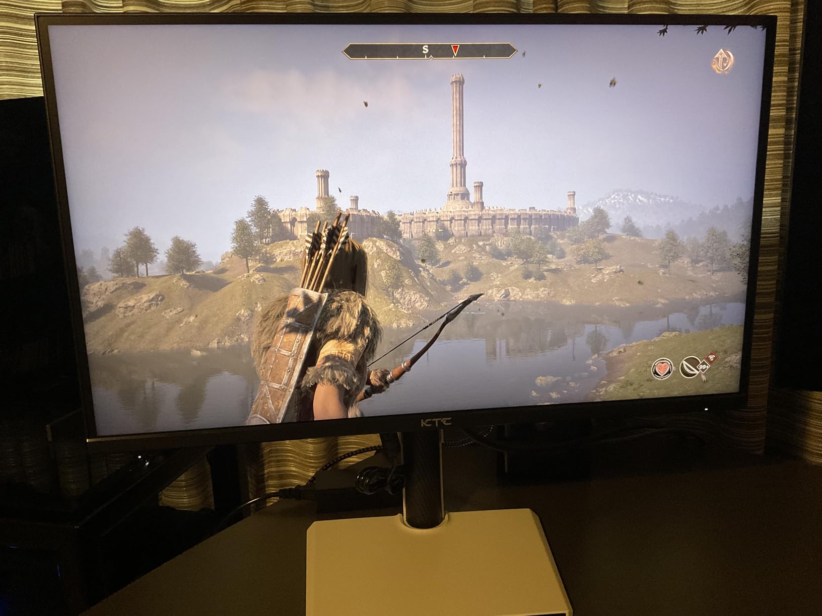 KTC QHD Mini LED Monitor 27 Inch, 1440P 180Hz Gaming PC Monitor, HDR 1400, HDMI2.0, DP1.4, USB, Swivel/Height/Pivot/Tilt Adjustable, VESA Wall Mount, White, M27T6 - Customer Photo 1