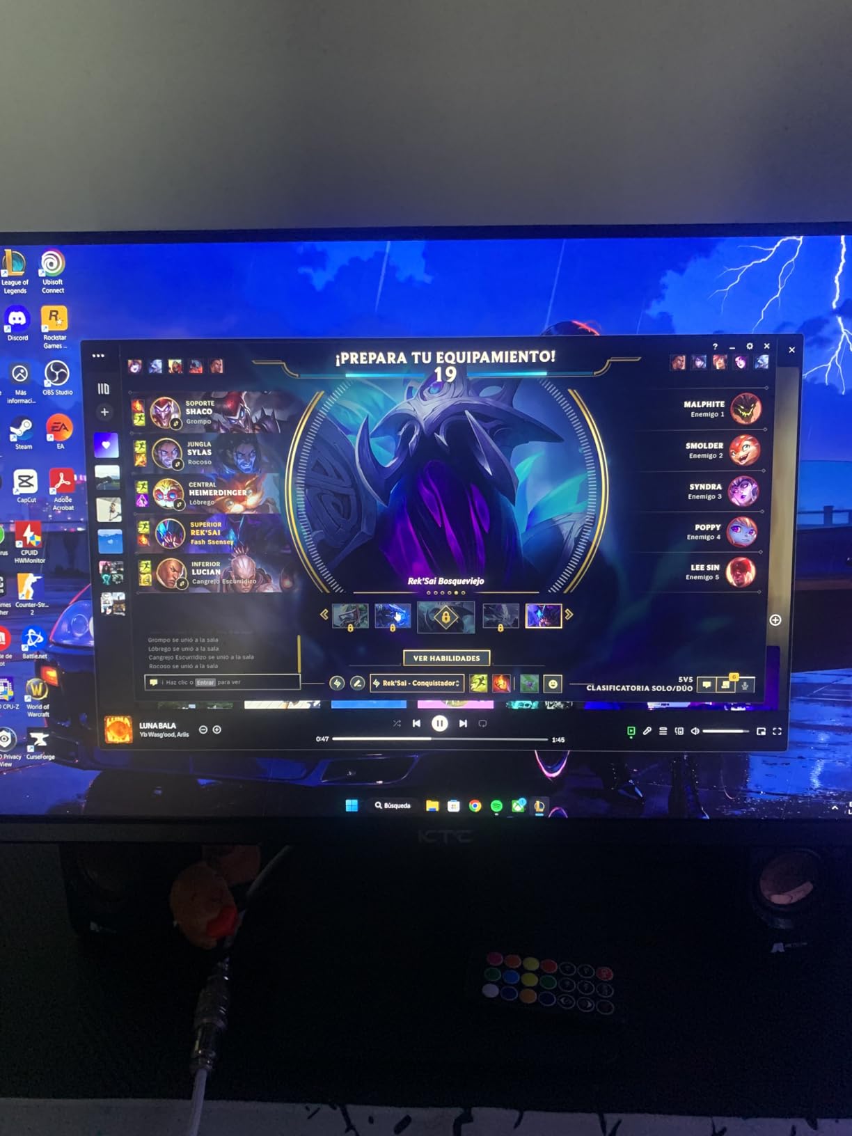 KTC 27 Inch Gaming Monitor with G-Sync - 2K QHD 2560 x 1440, Up to 210Hz & 1ms, AMD Freesync, HDR400, 131% sRGB, Built-in Speakers, IPS with HDMI 2.0 x 2 & DP1.4 x 2 - Customer Photo 3