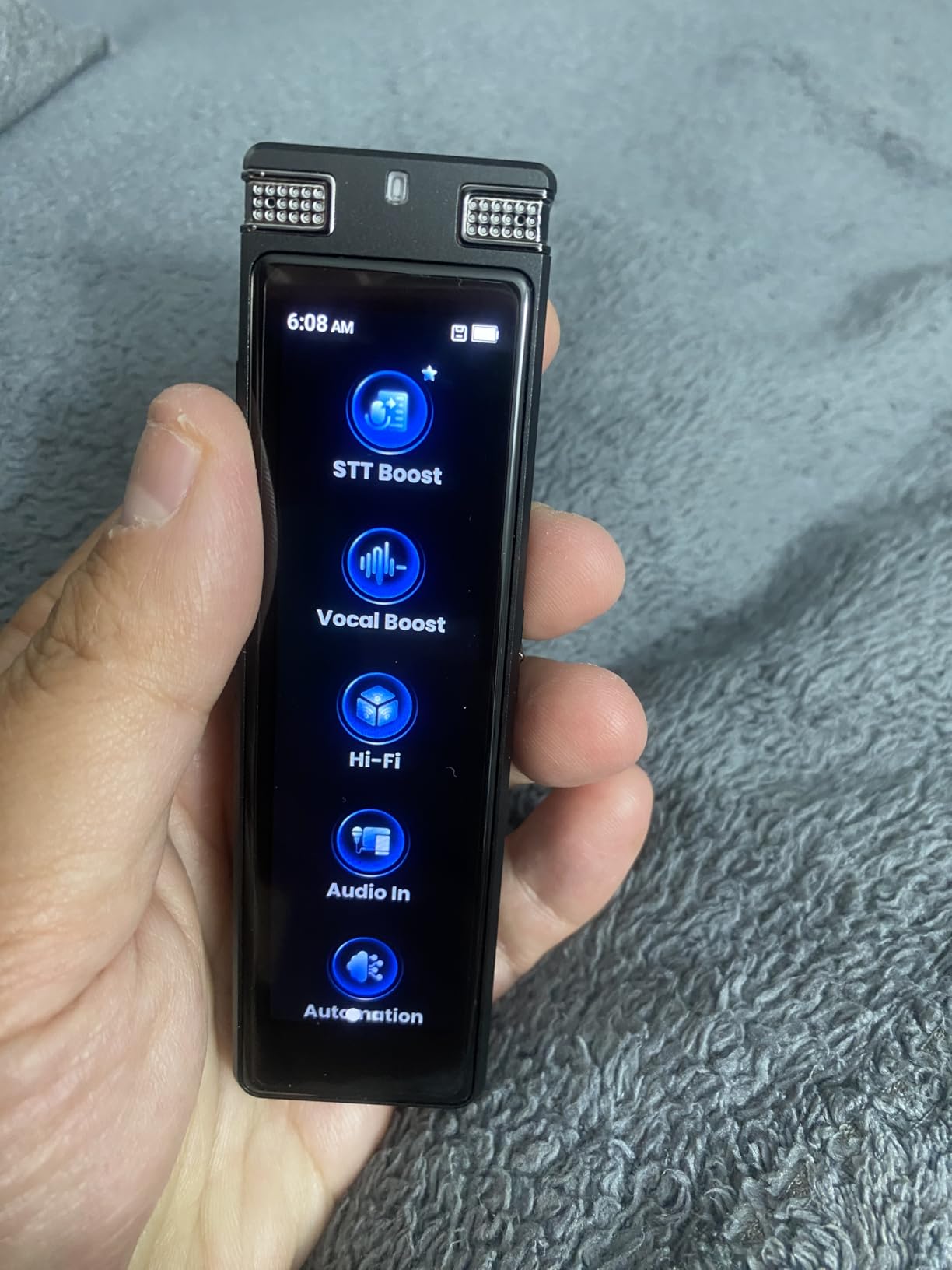136GB AI Voice Recorder, TIMMKOO Digital Voice Recorder with Playback, Offline Transcribe and Online Summarize/Mindmap/Translation Base on AI Technology, Voice Activated Audio Recorder (Black) Customer Review 136GB AI Voice Recorder, TIMMKOO Digital Voice Recorder with Playback, Offline Transcribe and Online Summarize/Mindmap/Translation Base on AI Technology, Voice Activated Audio Recorder (Black) - Customer Photo 2