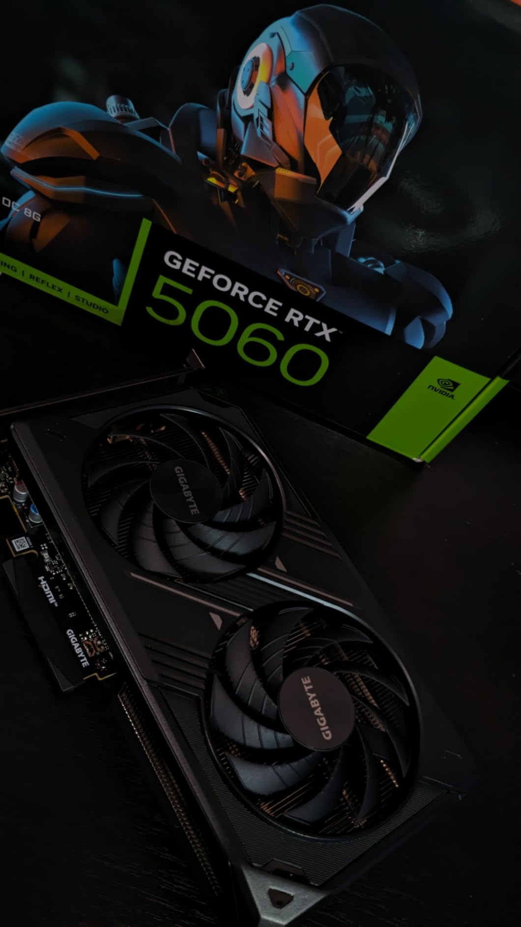 GIGABYTE GeForce RTX 5060 Gaming OC 8G Graphics Card, 8GB 128-bit GDDR7, PCIe 5.0, WINDFORCE Cooling System, GV-N5060GAMING OC-8GD Video Card - Customer Photo 5