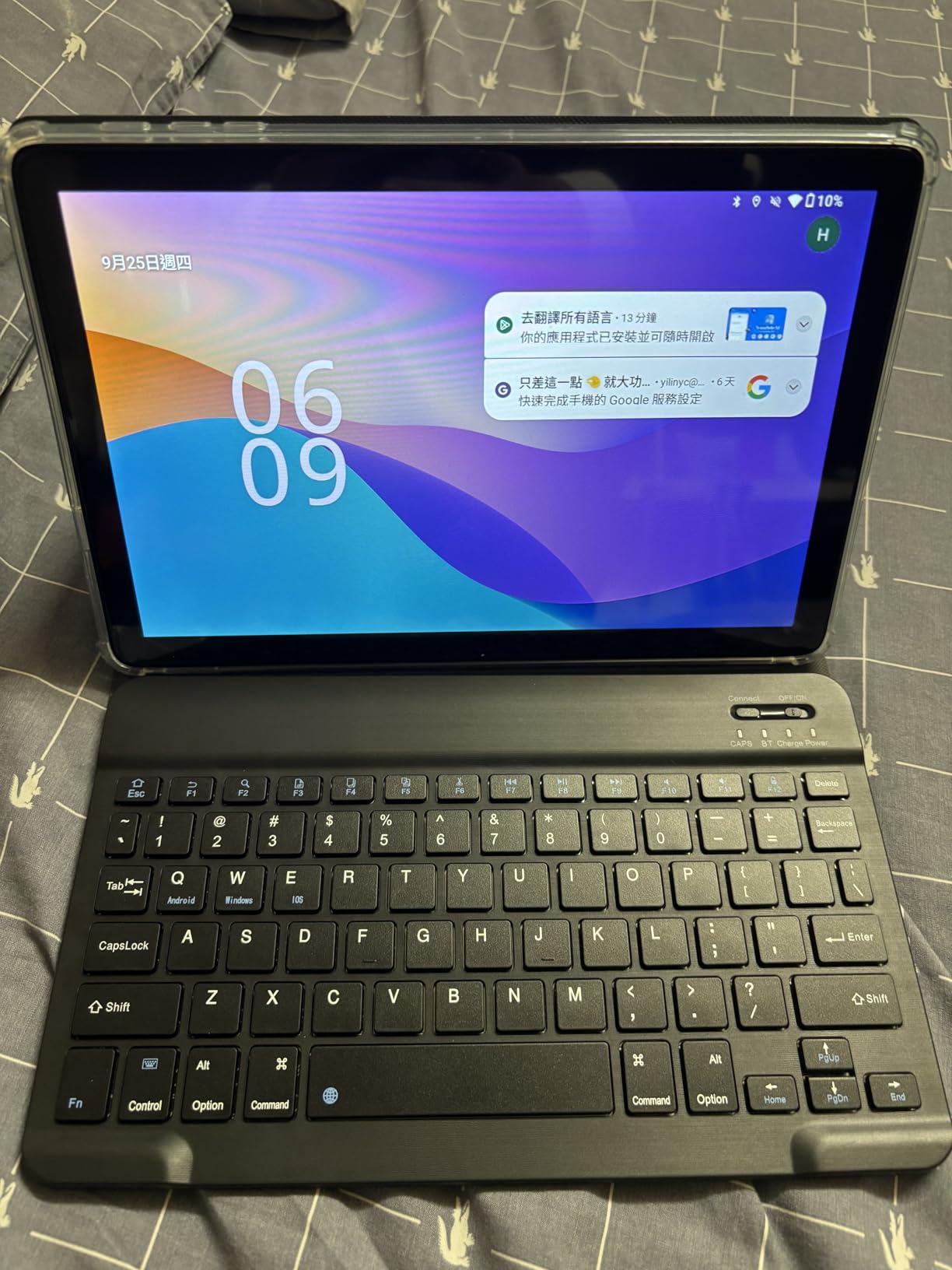 10 Inch Tablet, Android 15 with 24GB RAM + 128GB ROM (1TB Expandable), Octa-Core, 1280x800 IPS HD Touchscreen, 5MP+8MP Dual Camera, 6000mAh, Tablet with Keyboard, Mouse, Widevine L1(Blue) - Customer Photo 1