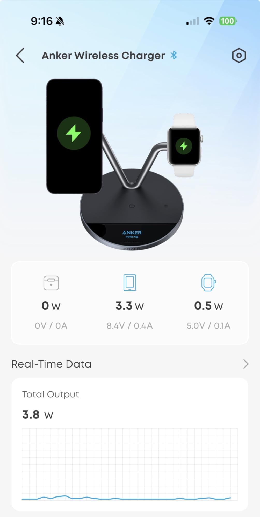 Anker Prime 3-in-1 Charging Station, Qi2.2-Certified 25W Wireless Charger Dock with Smart Display and TEC Active Cooling, for iPhone 17, Apple Watch, AirPods, and More customer photo 2