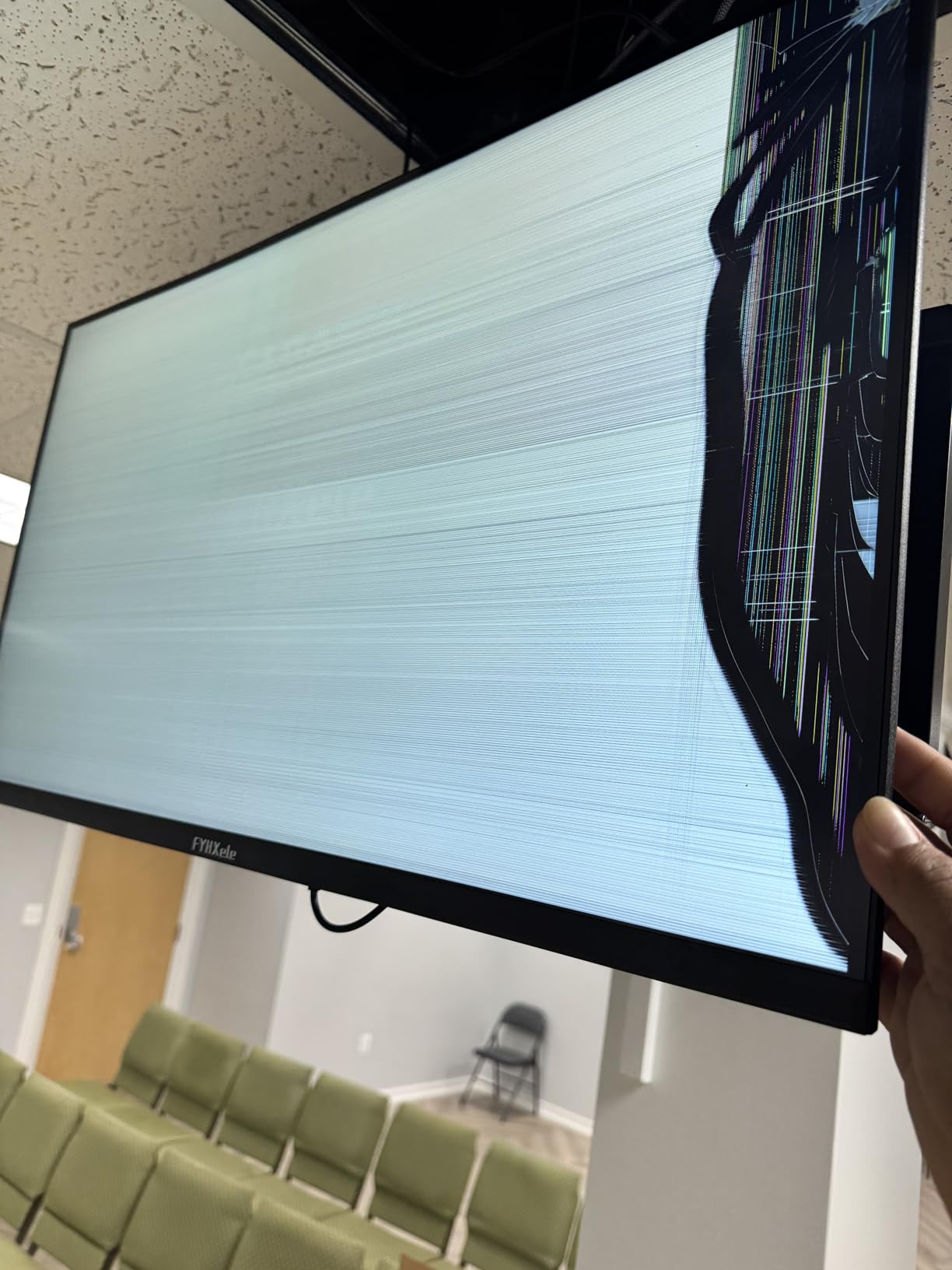 32 Inch 4K UHD 3840 * 2160 Computer Monitor 75hz 1MS, IPS Monitor for Design, Casual Gaming, Work, Ultra-Slim Bezel Monitor Support Adaptive-Sync,100% sRGB,HDR,2X DP & 2X HDMI, VESA 100 * 100mm - Customer Photo 2