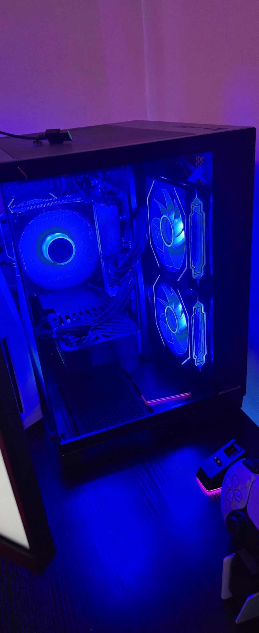 Gaming PC Desktop,Prebuilt Gaming Computer with,AMD Ryzen 7 5700X 3.4GHz,RTX5060 8GB GDDR7 DLSS4,32GB DDR4 RAM 3200MHz,1TB NVME SSD,ARGB Cooling Fan,Supply WiFi Support Customer Review Gaming PC Desktop,Prebuilt Gaming Computer with,AMD Ryzen 7 5700X 3.4GHz,RTX5060 8GB GDDR7 DLSS4,32GB DDR4 RAM 3200MHz,1TB NVME SSD,ARGB Cooling Fan,Supply WiFi Support - Customer Photo 1