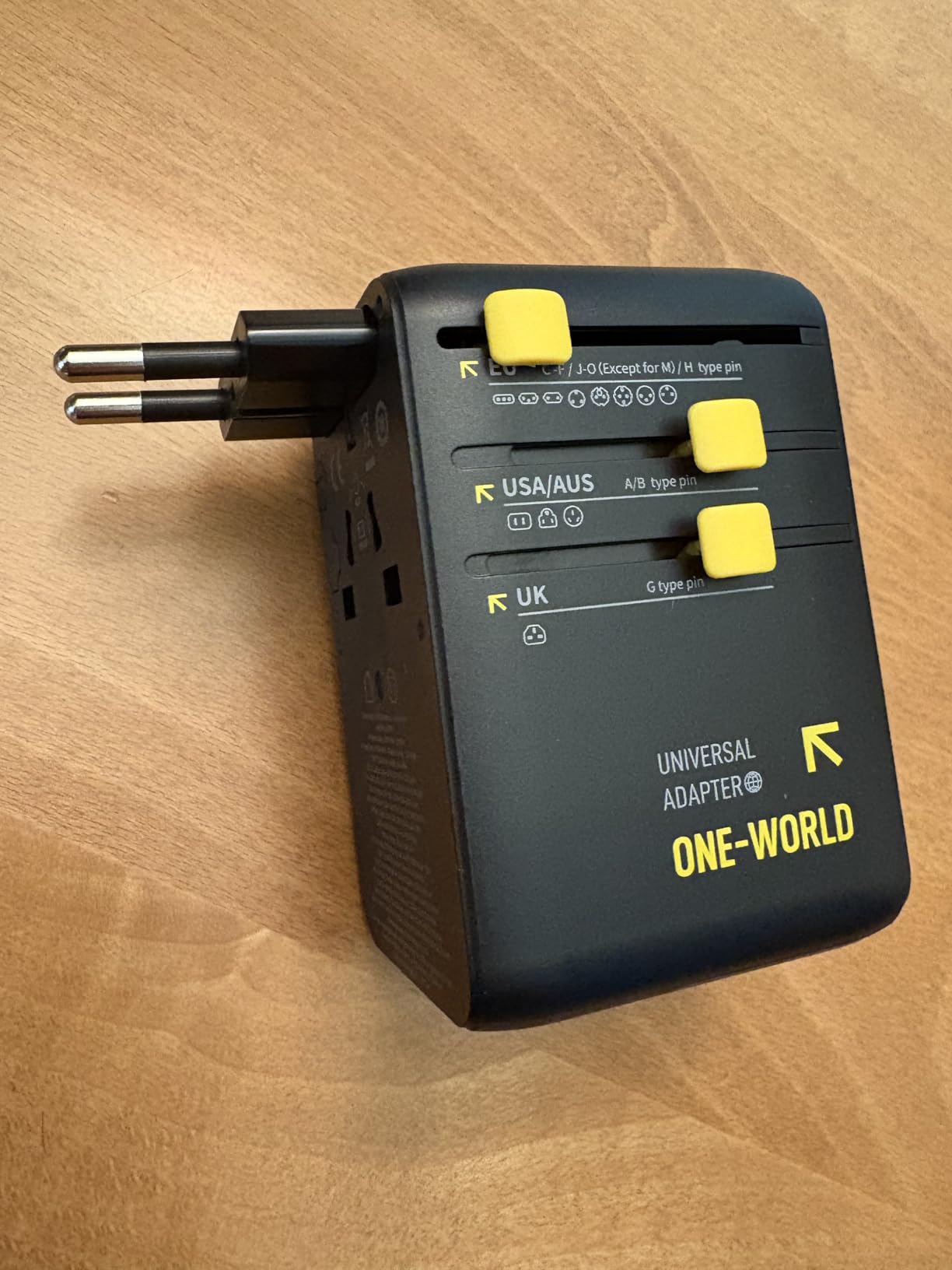 Baseus 70W Universal Travel Adapter with Retractable Cable, 6-in-1 International Plug Adapter, USB-C PD Fast Charging Worldwide Wall Charger for USA/EU/UK/AUS and Over 200 Countries - Enercore CG11 Customer Review Baseus 70W Universal Travel Adapter with Retractable Cable, 6-in-1 International Plug Adapter, USB-C PD Fast Charging Worldwide Wall Charger for USA/EU/UK/AUS and Over 200 Countries - Enercore CG11 - Customer Photo 2
