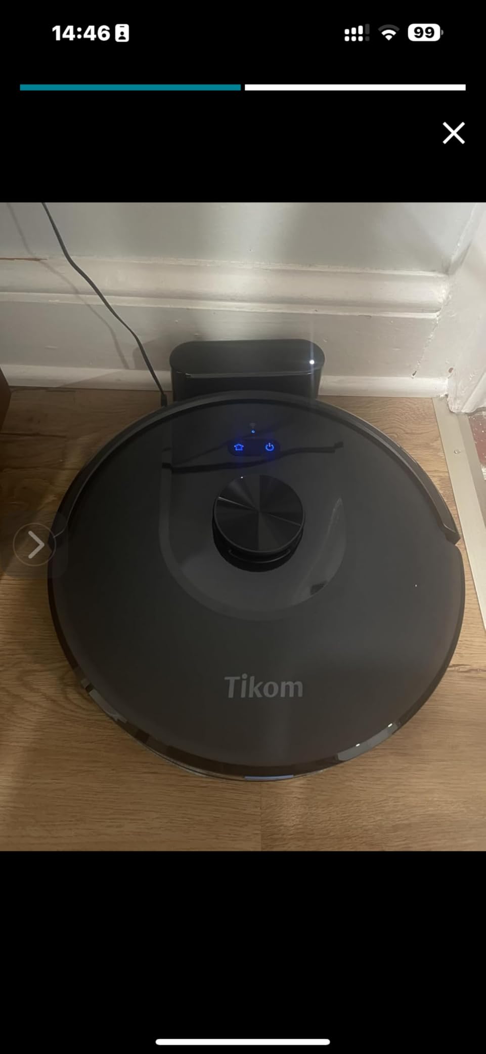 Tikom Robot Vacuum and Mop Combo, 6000Pa Automatic Robotic Vacuum Cleaner, Smart Mapping, 150 Min Max, Ideal for Pet Hair, Hardfloors, Carpets, Home(L8000 Pro) - Customer Photo 2
