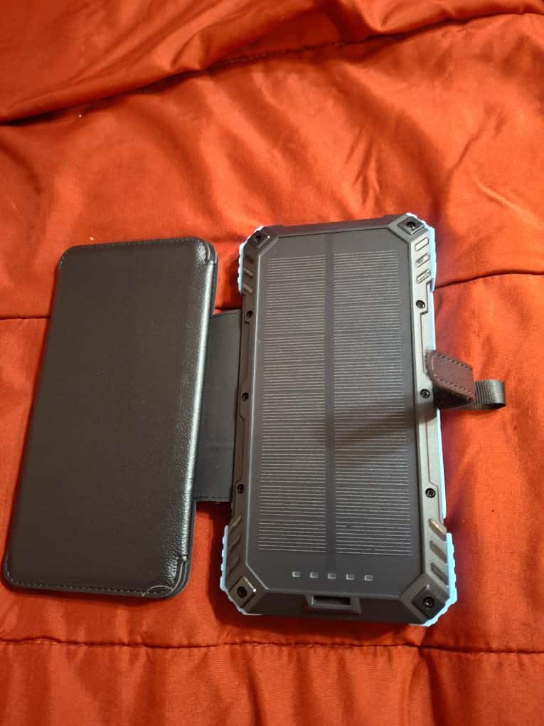 Solar Charger Power Bank 49800mAh with 4 Built-in Cables & 3 Foldable Panels, PD22.5W Fast Portable Phone Charger, External Battery Pack with USB-C in/Output & Flashlight for Outdoor Camping - Customer Photo 2